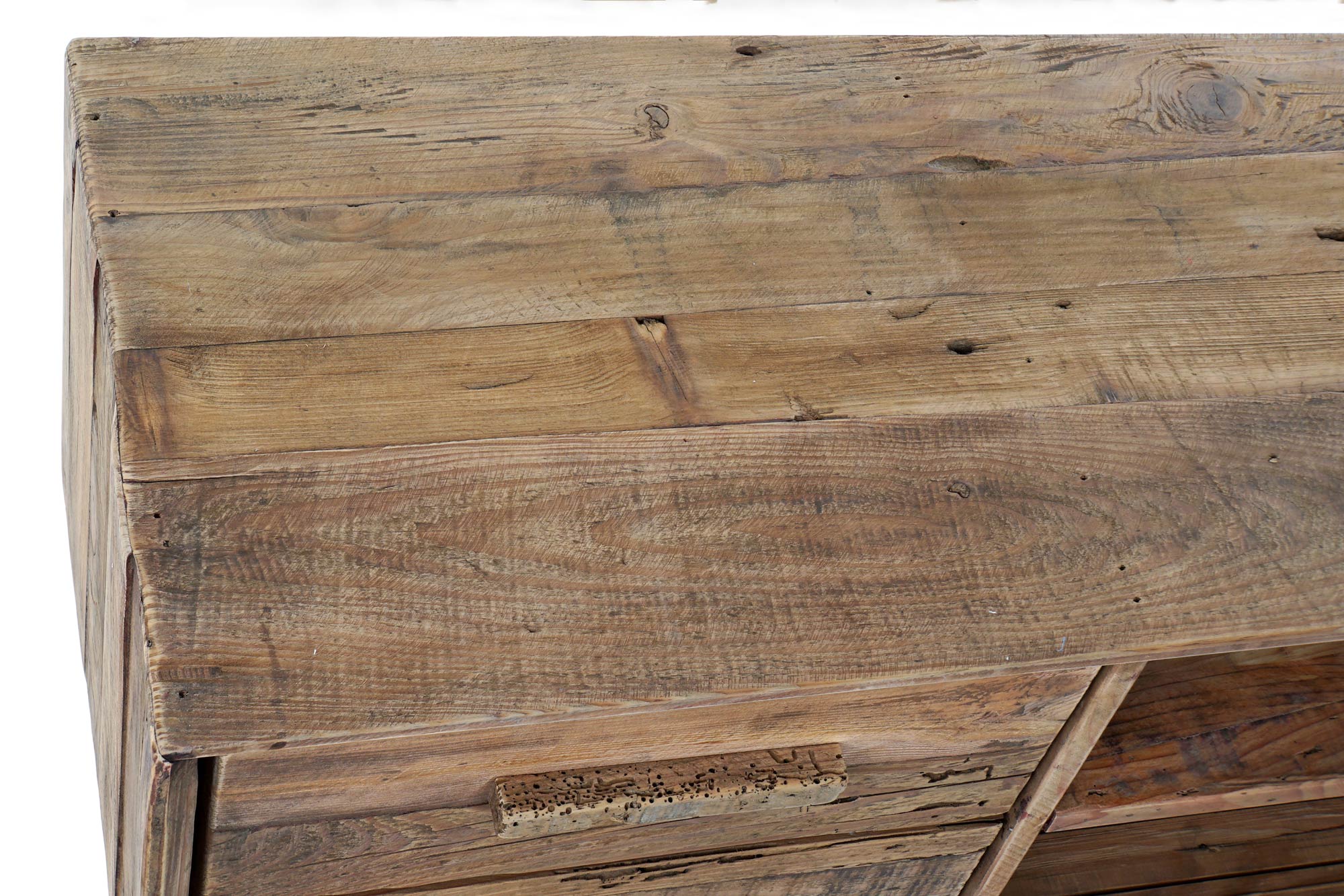 Mueble Tv Madera Reciclada Pino 130X40X48