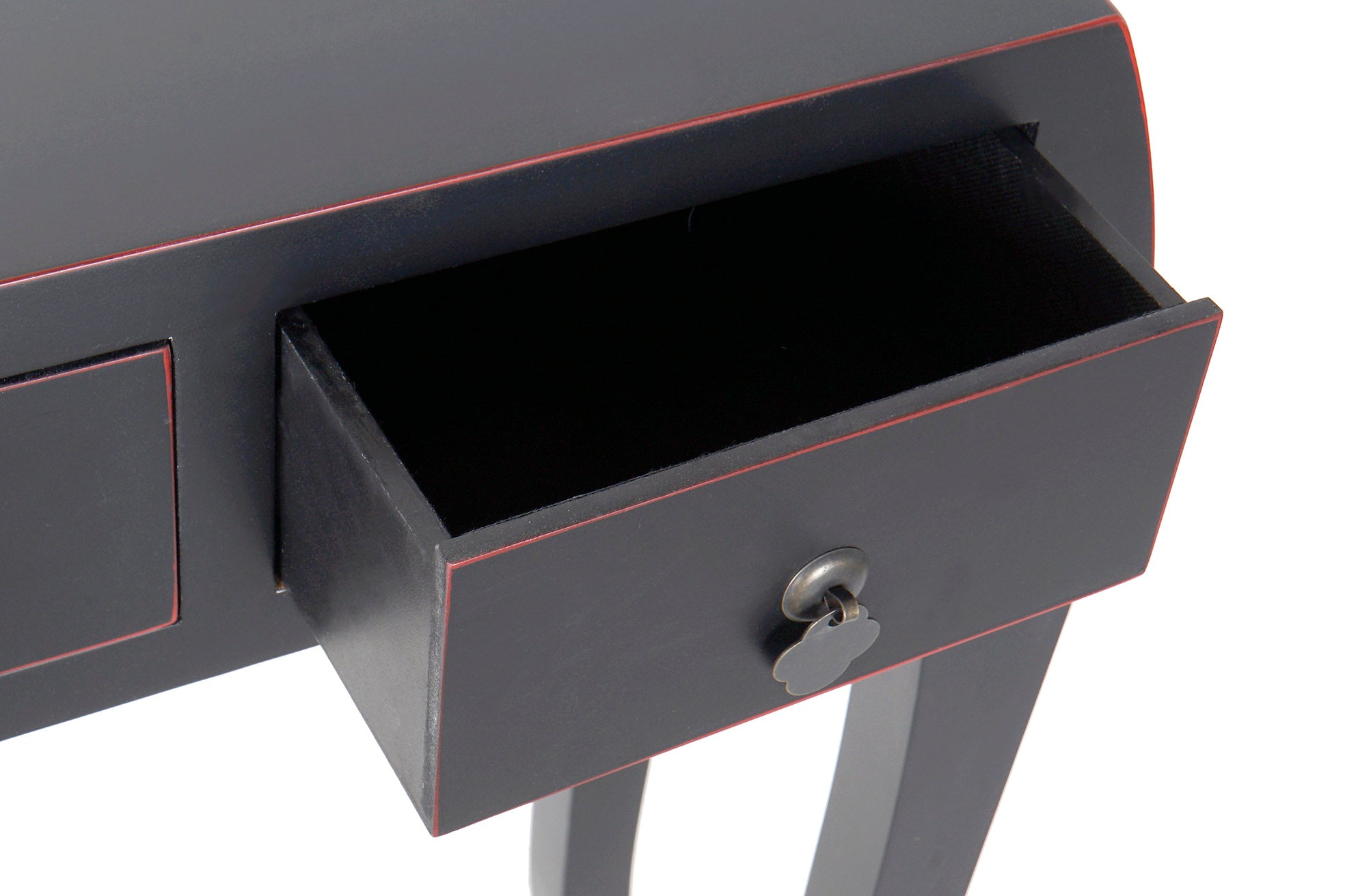 Console de MDF Fir 96X26X80 12,00 Oriental Preto