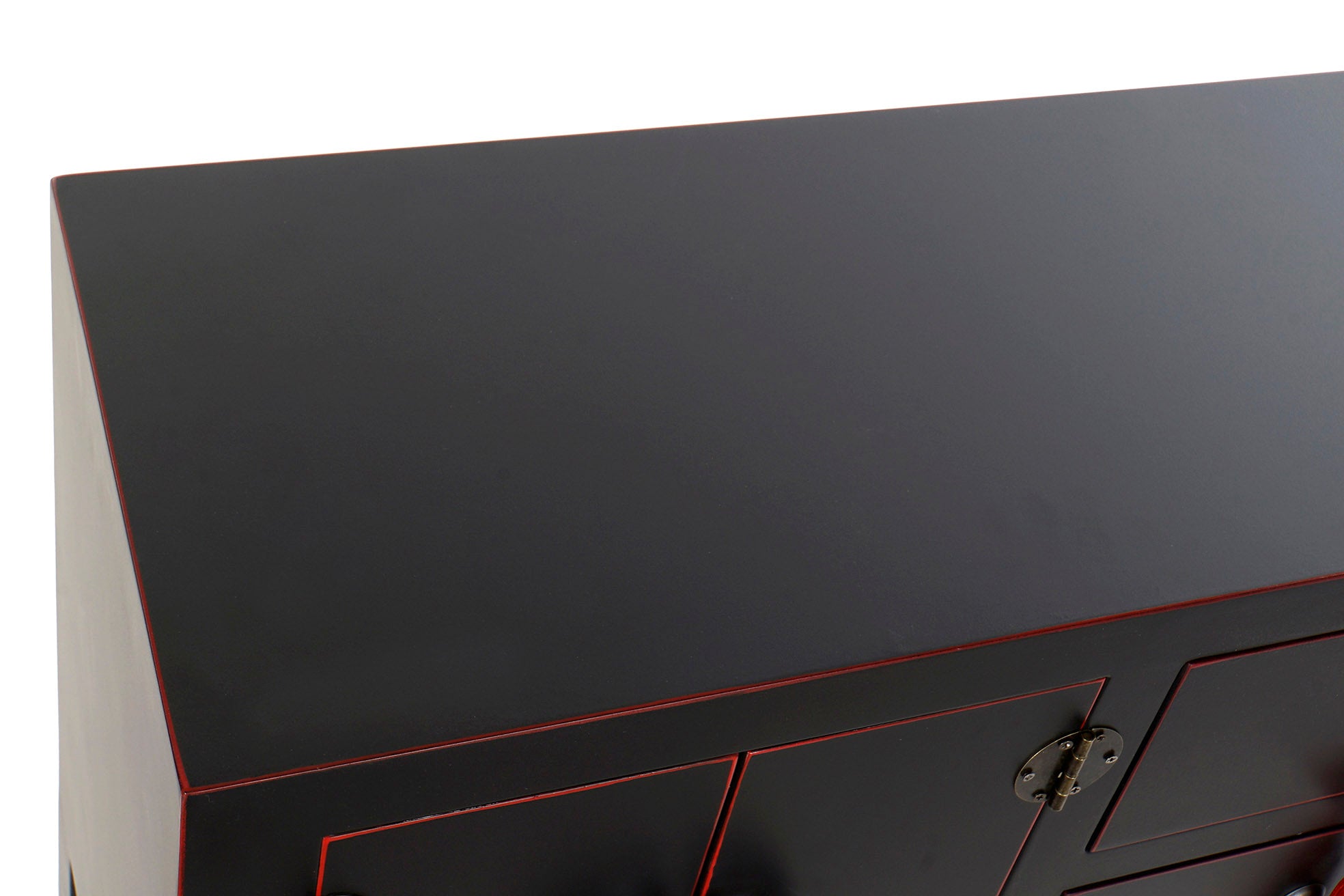 Consola Abeto Mdf 63X26X83 Oriental Negro