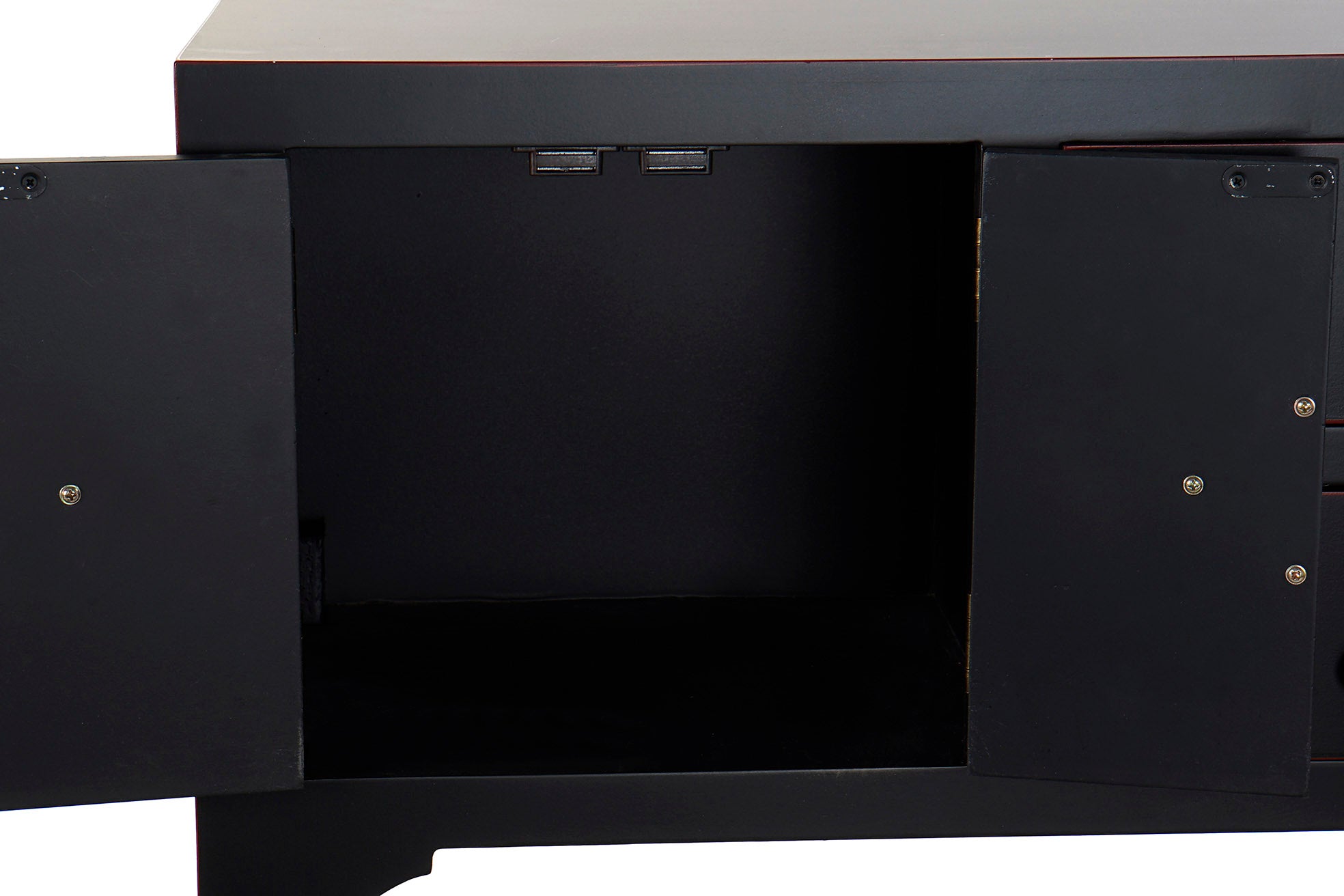 Consola Abeto Mdf 63X26X83 Oriental Negro