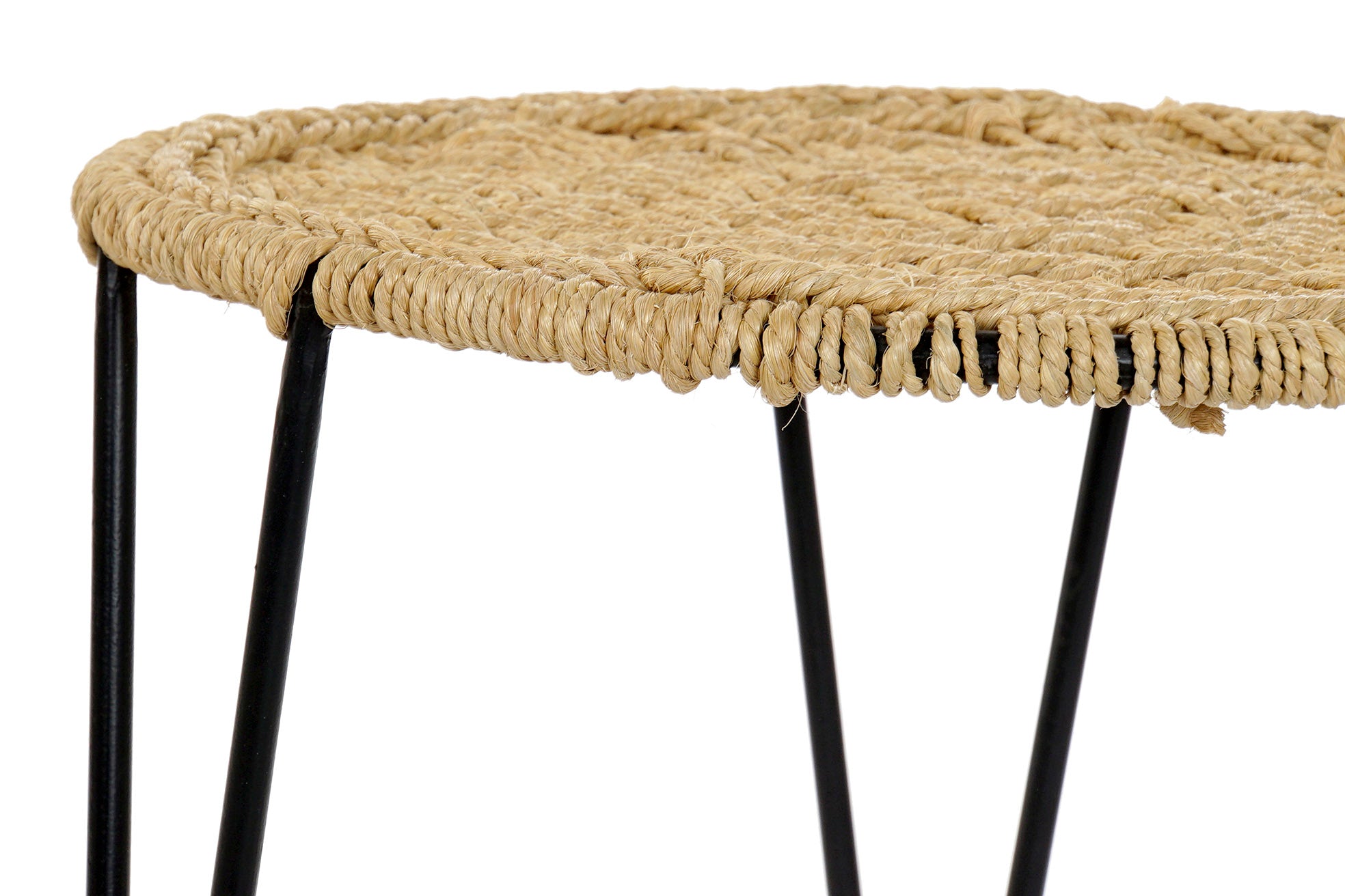 Conjunto de 3 mesas laterais de metal 62x62x40,5 11,00