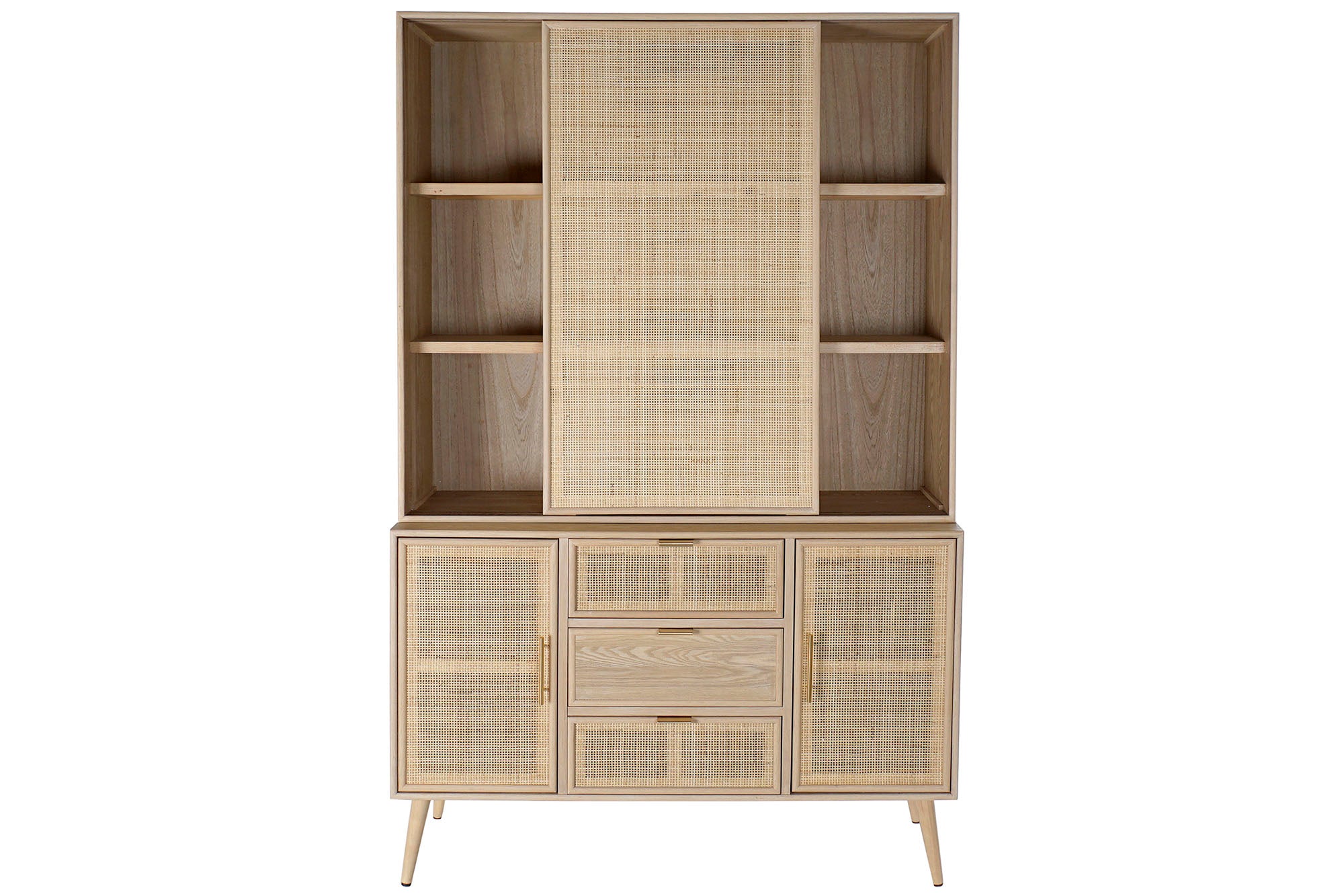 Vitrina Paulownia Mdf 120X38,5X196 55,80 Rejilla