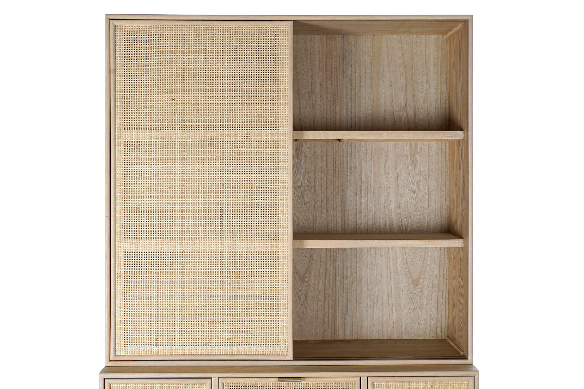 Vitrina Paulownia Mdf 120X38,5X196 55,80 Rejilla