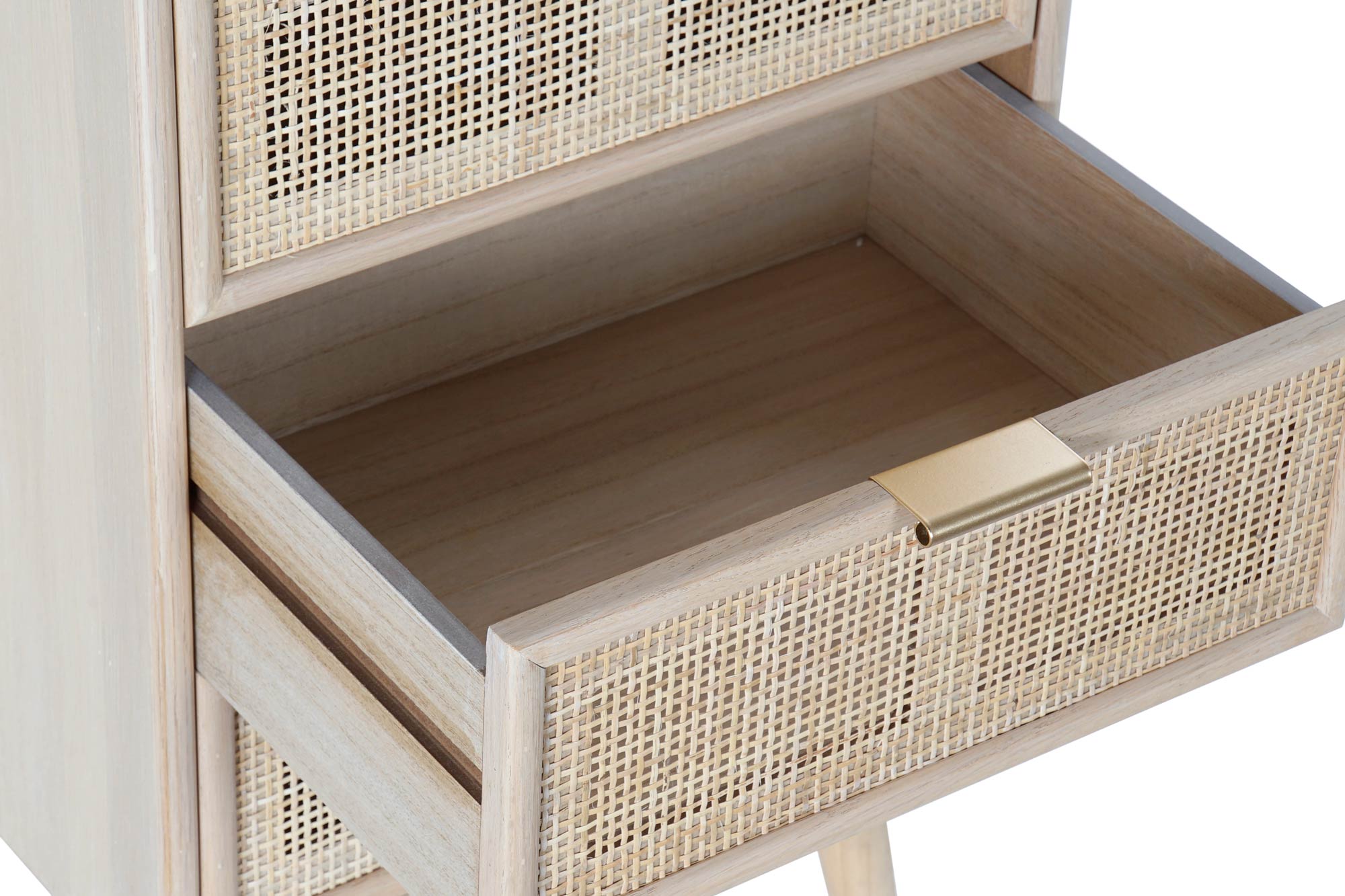 Paulownia MDF Chest of Drawers 42x36.5x100.5 Grid