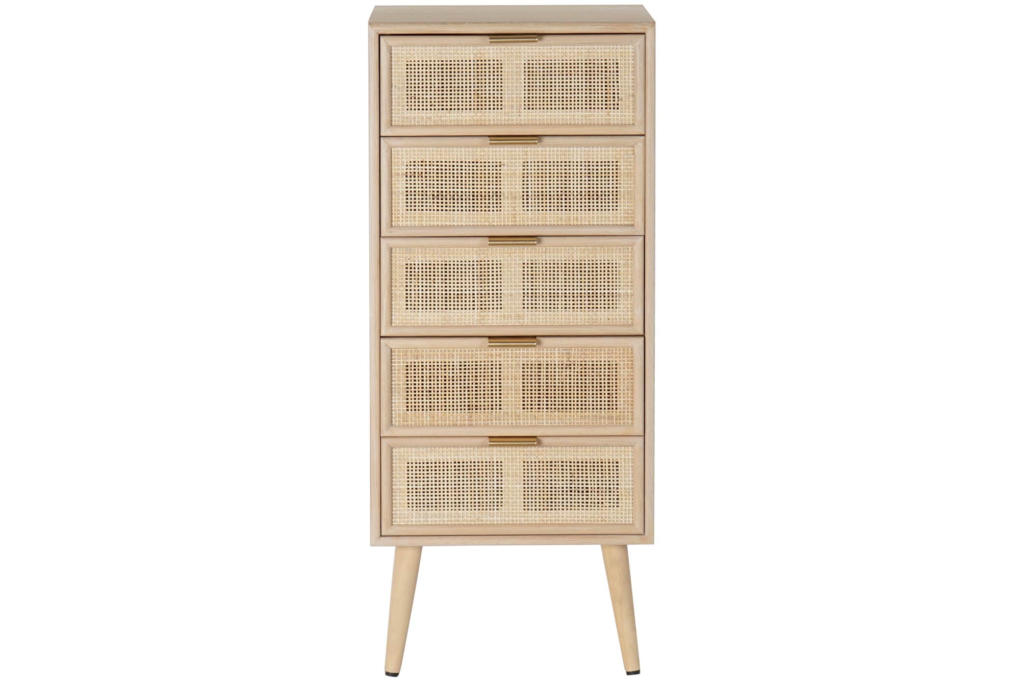 Paulownia MDF Chest of Drawers 42x36.5x100.5 Grid