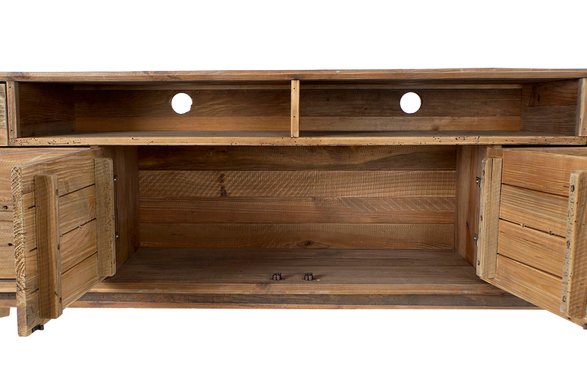 Mesa Tv Pino 180X48X65 Envejecido Natural