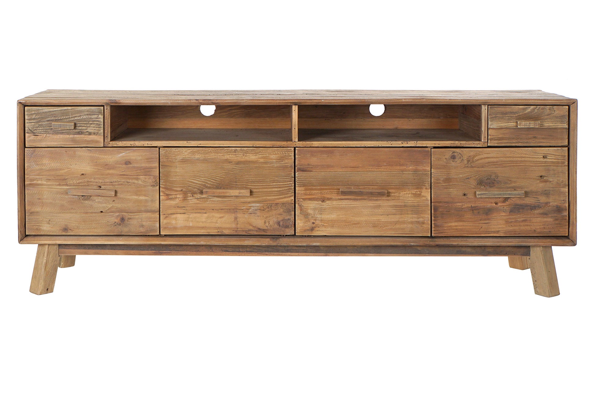 Mesa Tv Pino 180X48X65 Envejecido Natural