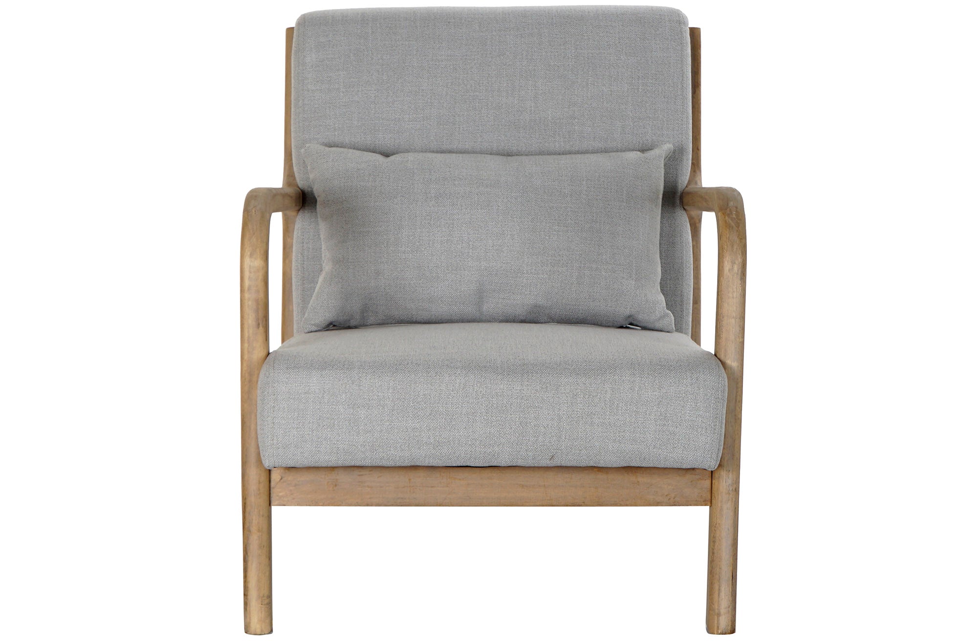 Butaca Rubberwood Lino 66X79X76 Gris