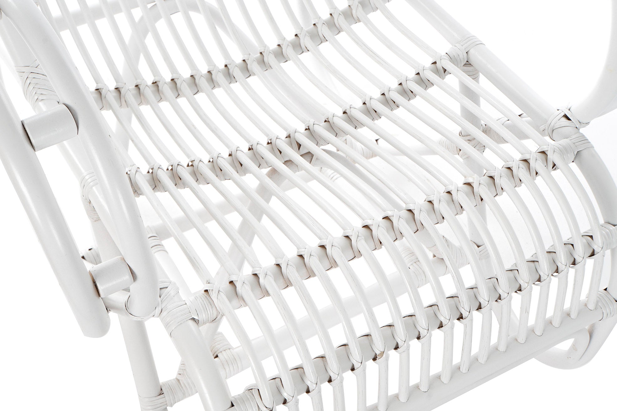 Poltrona de vime 75X85X85 branca