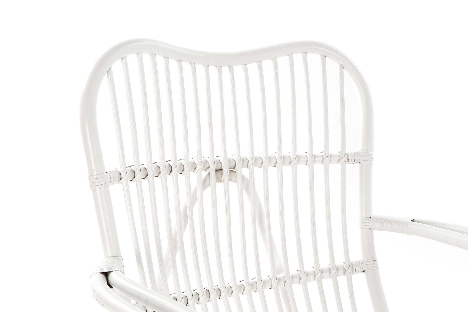 Poltrona de vime 75X85X85 branca