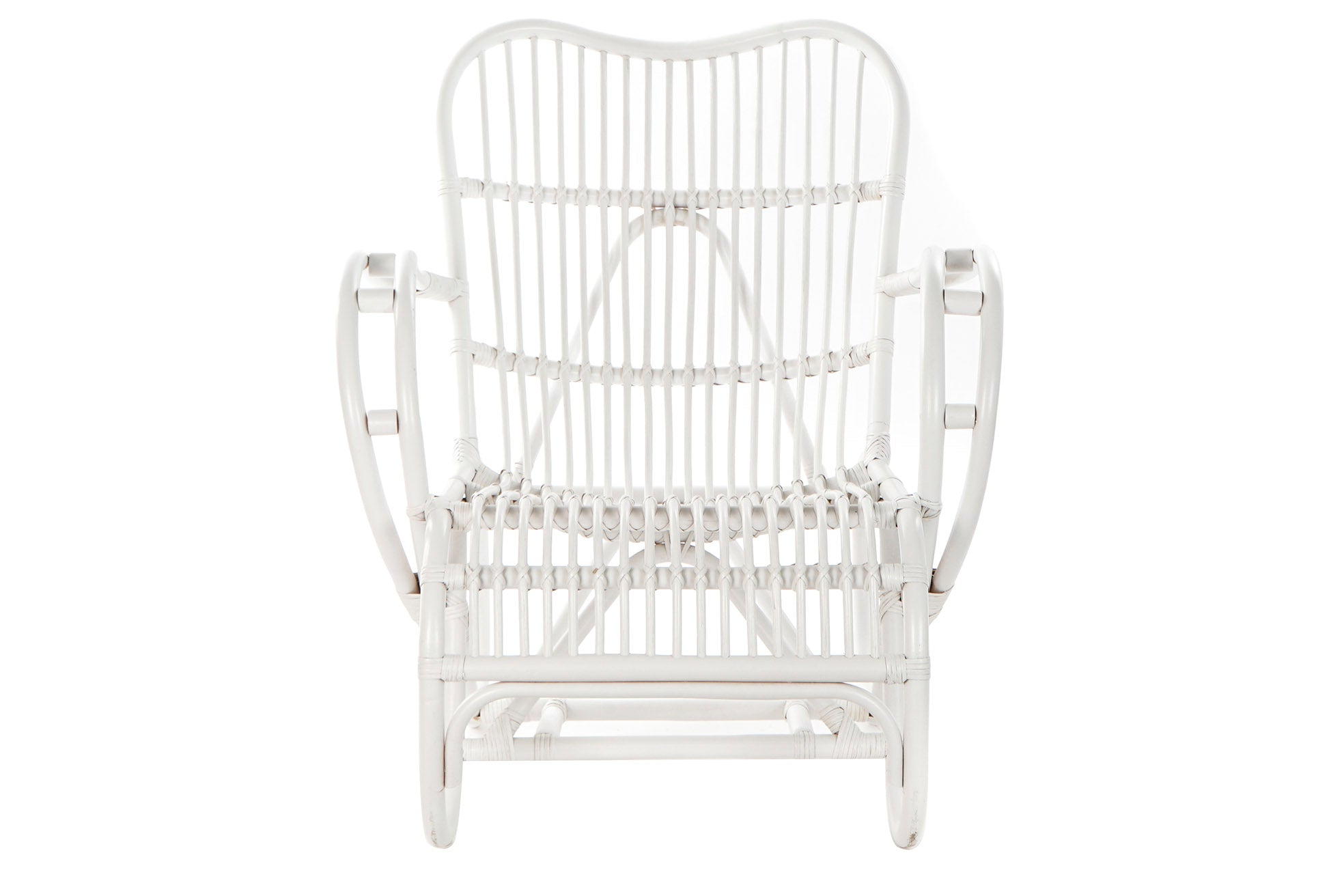 Poltrona de vime 75X85X85 branca