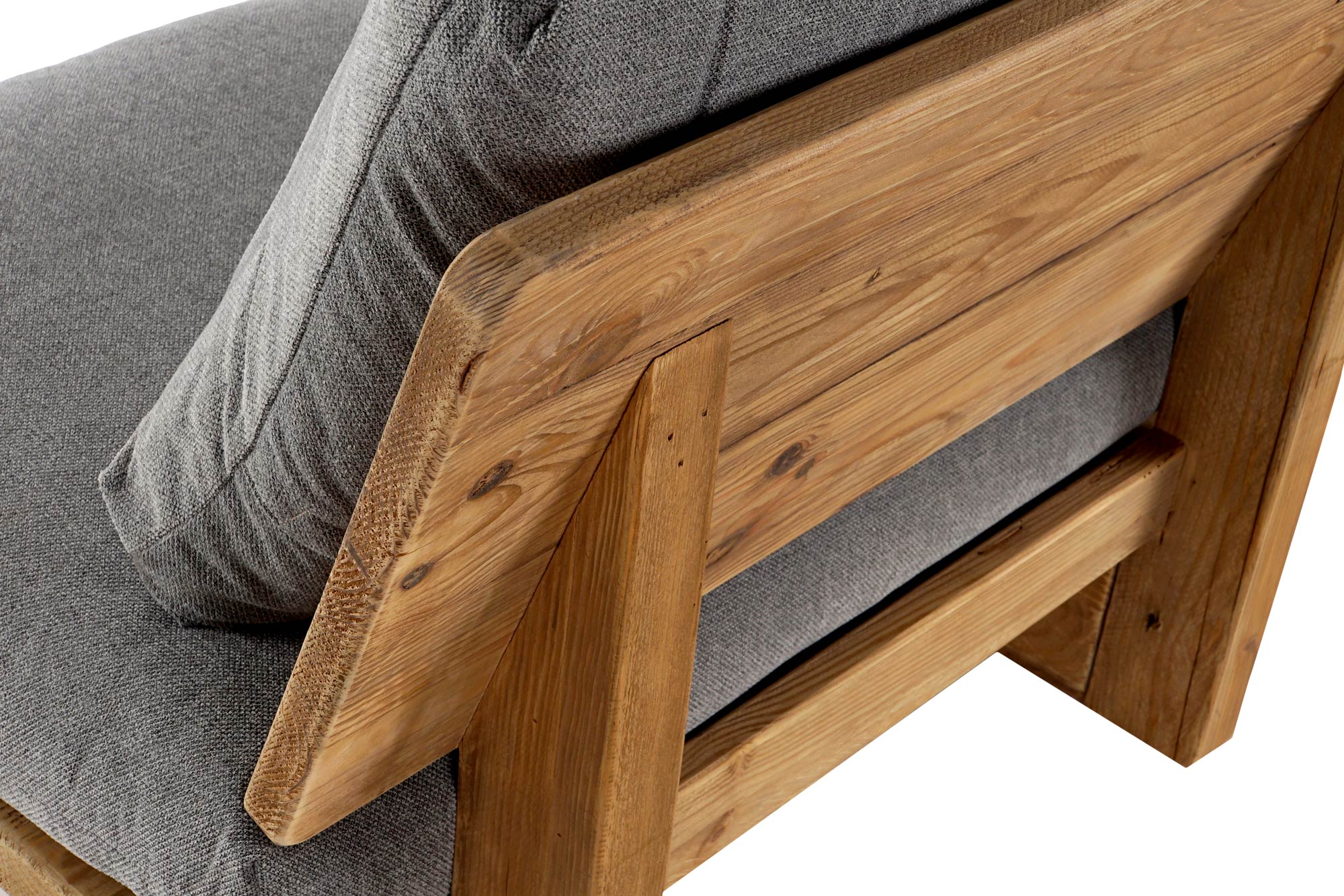 Sillon Madera Reciclada Pino 95X88X75 Envejecido