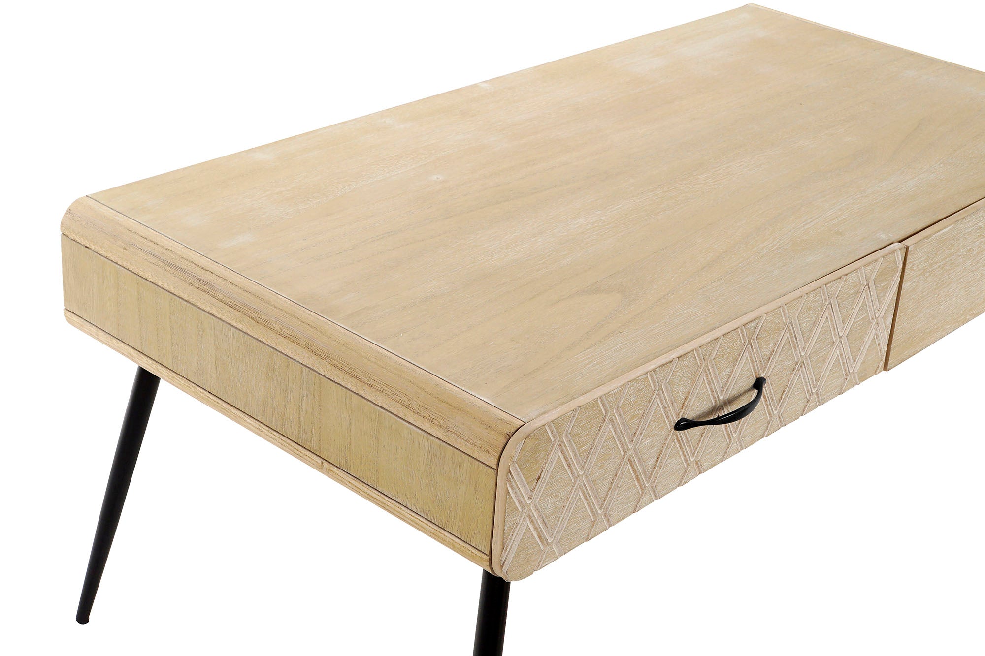 Mesa de Centro Paulownia MDF 100x52x72 Gavetas
