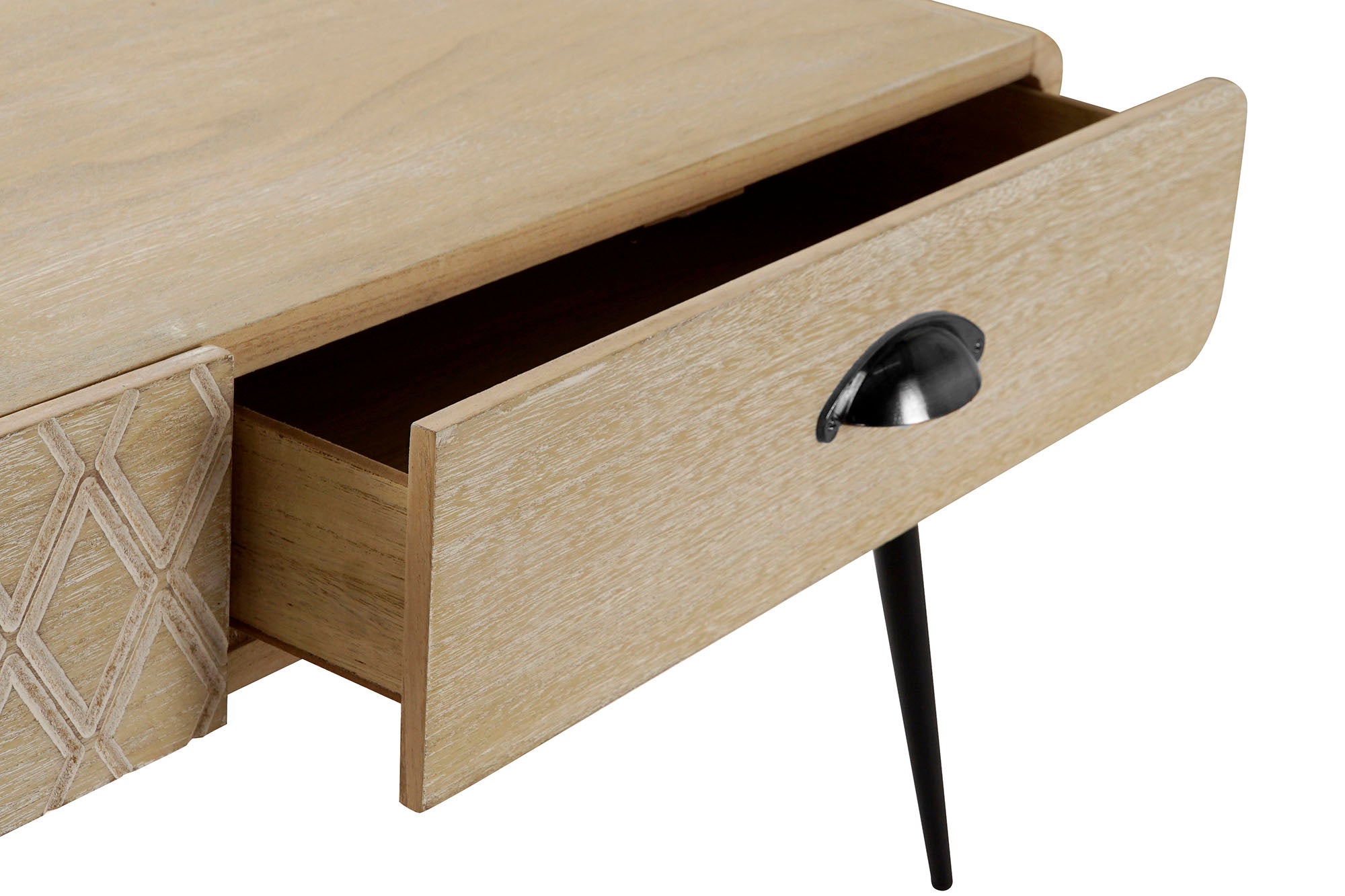 Mesa de Centro Paulownia MDF 100x52x72 Gavetas