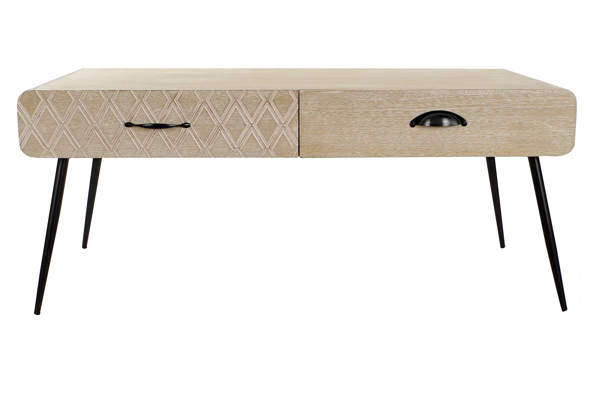 Mesa de Centro Paulownia MDF 100x52x72 Gavetas