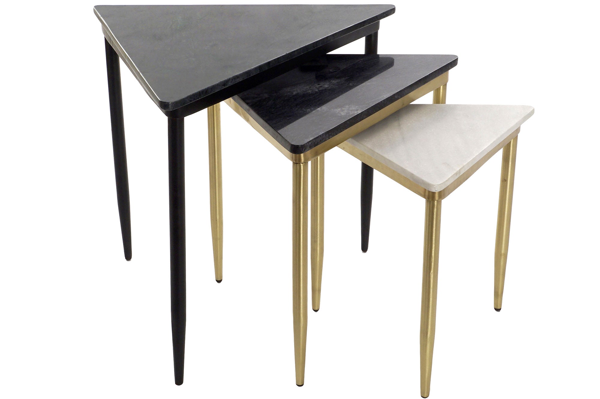 Mesita Auxiliar Set 3 Marmol 68X46,5X53 Mesda Auxi