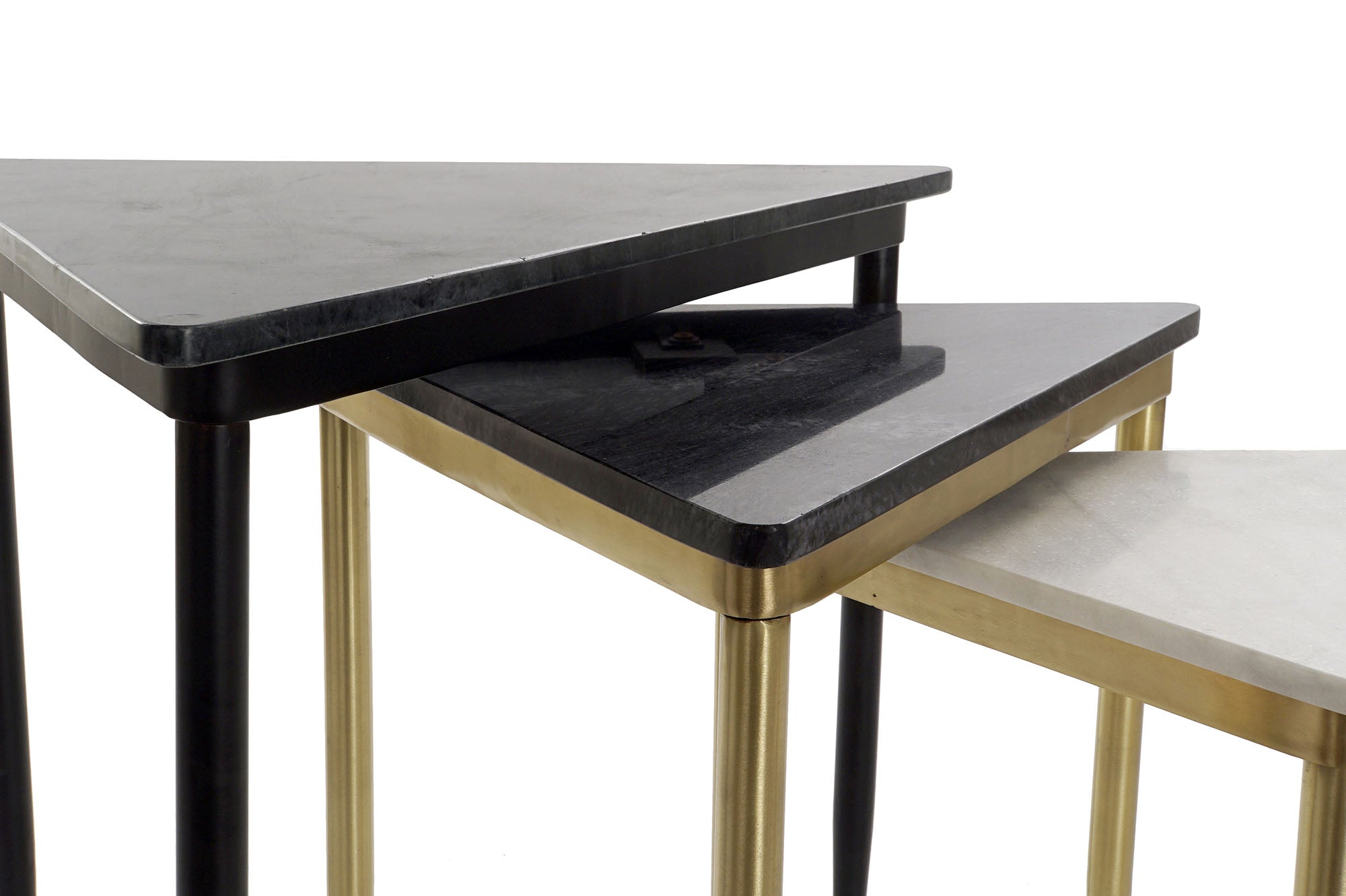 Mesita Auxiliar Set 3 Marmol 68X46,5X53 Mesda Auxi