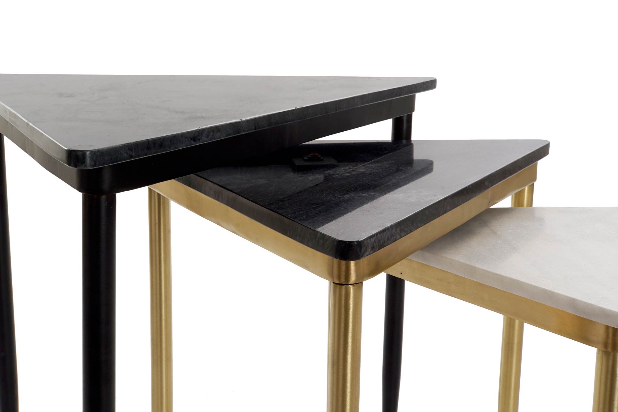 Mesita Auxiliar Set 3 Marmol 68X46,5X53 Mesda Auxi