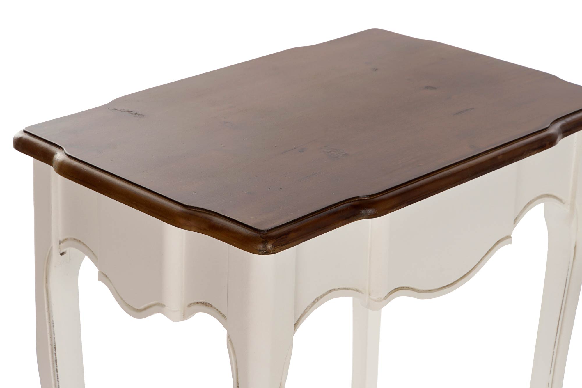 Mesita Auxiliar Set 3 Paulownia 60X40X66 Blanco