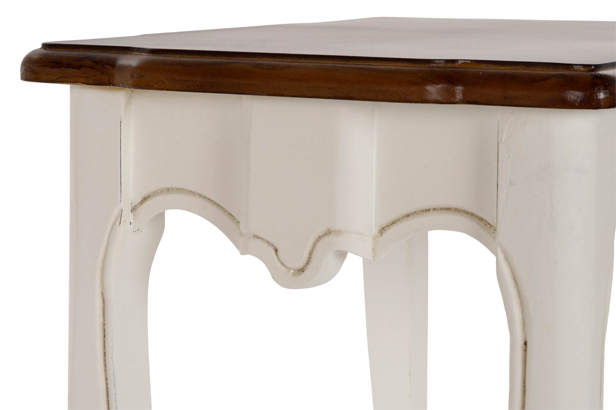 Mesita Auxiliar Set 3 Paulownia 60X40X66 Blanco
