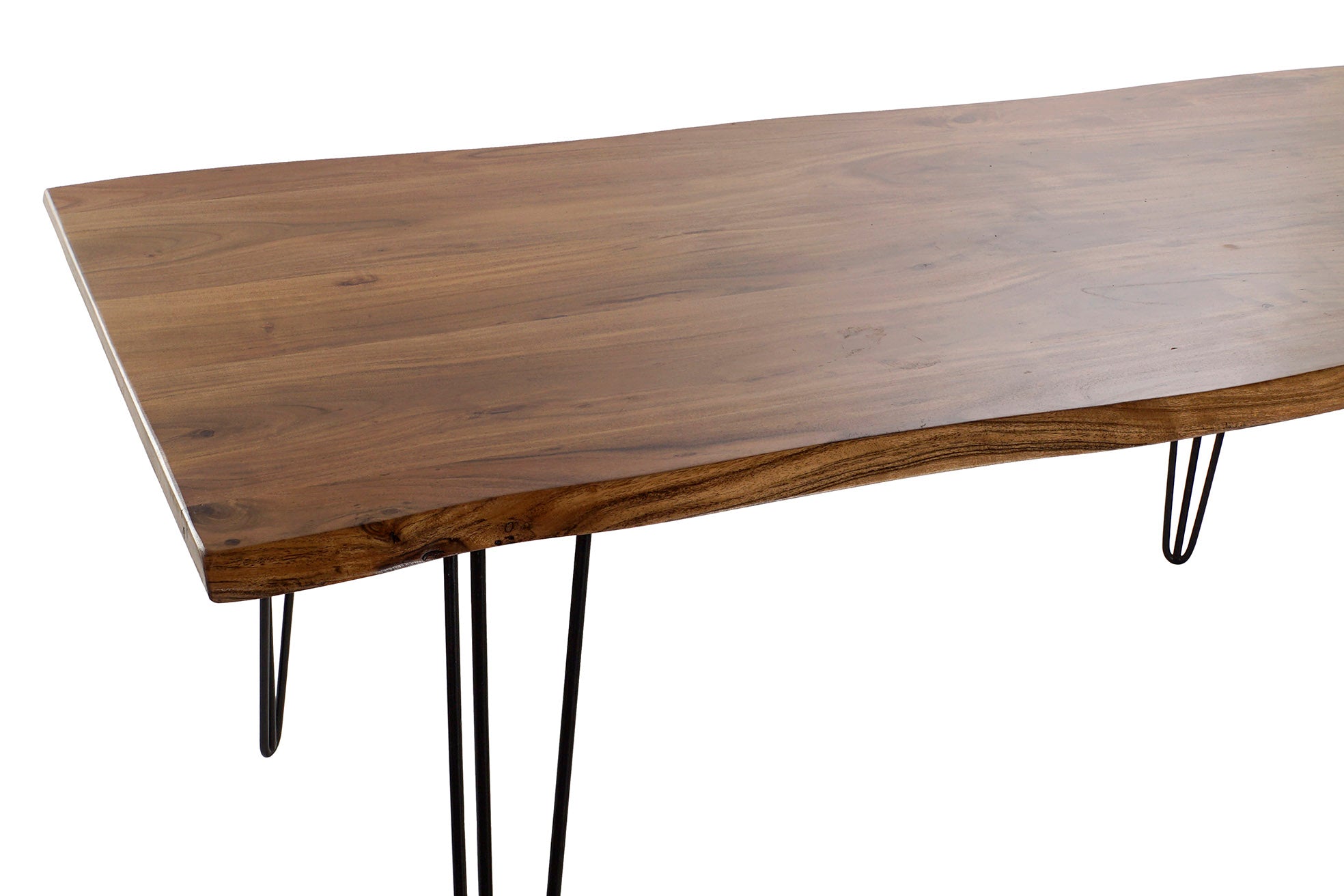 Mesa Comedor Acacia Metal 180X91X76 48,20 Marron