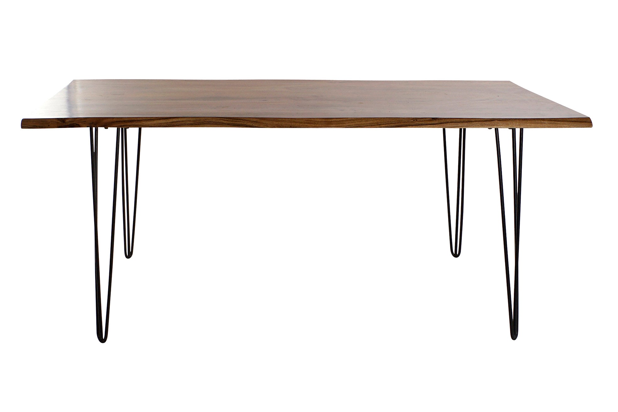 Mesa Comedor Acacia Metal 180X91X76 Marron