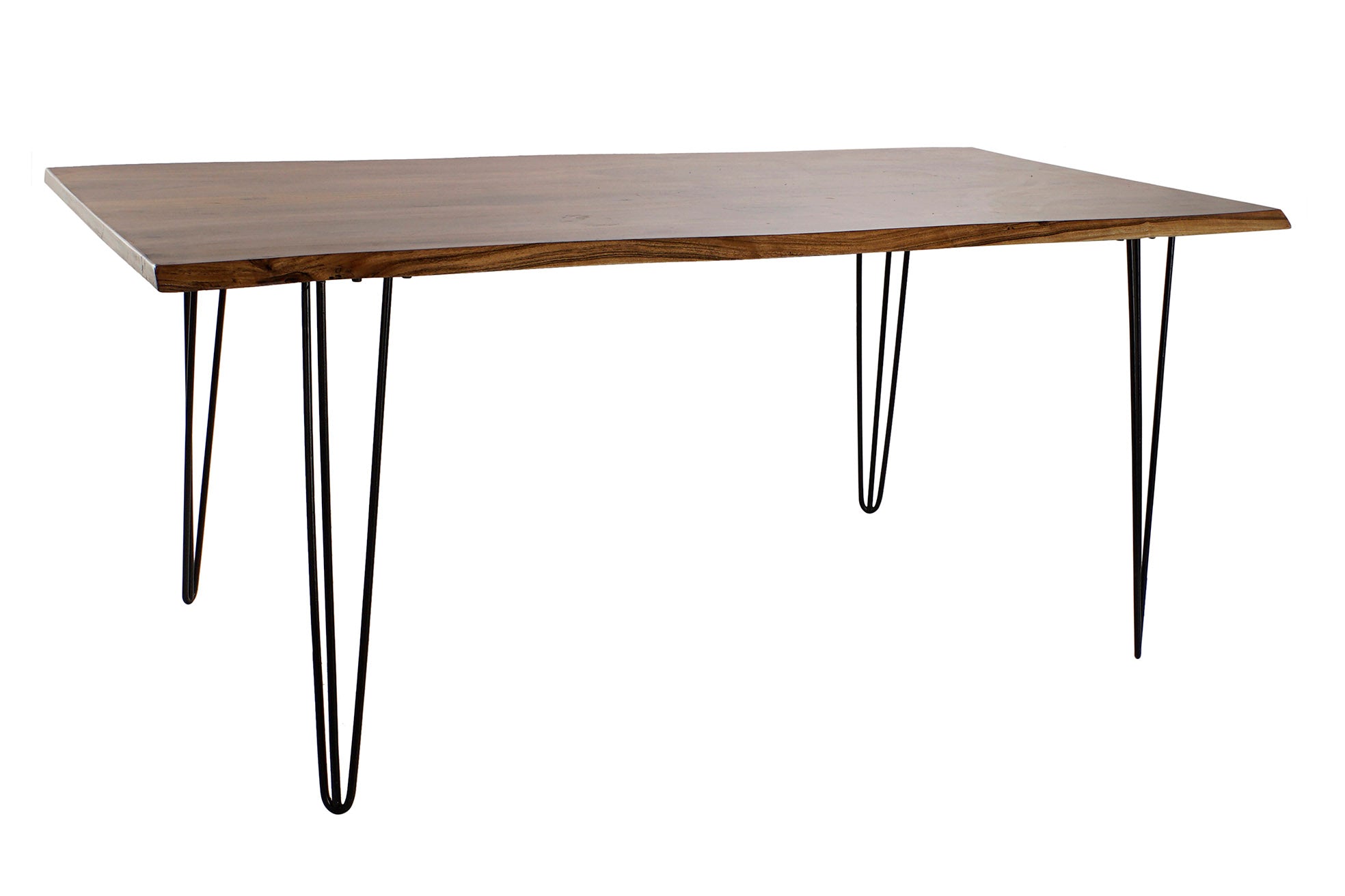Mesa Comedor Acacia Metal 180X91X76 48,20 Marron