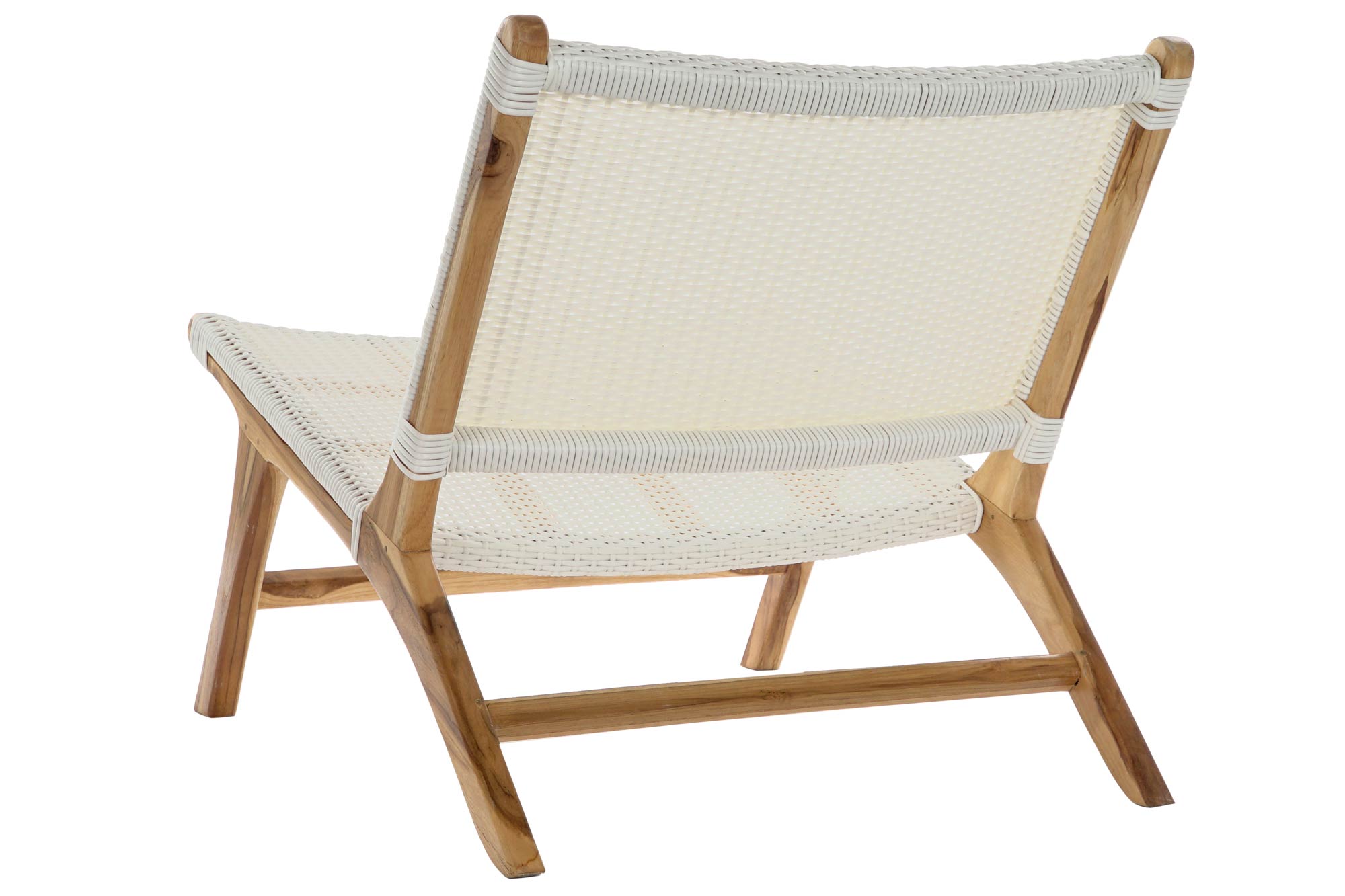 Teak Pvc Armchair 65X80X68 White