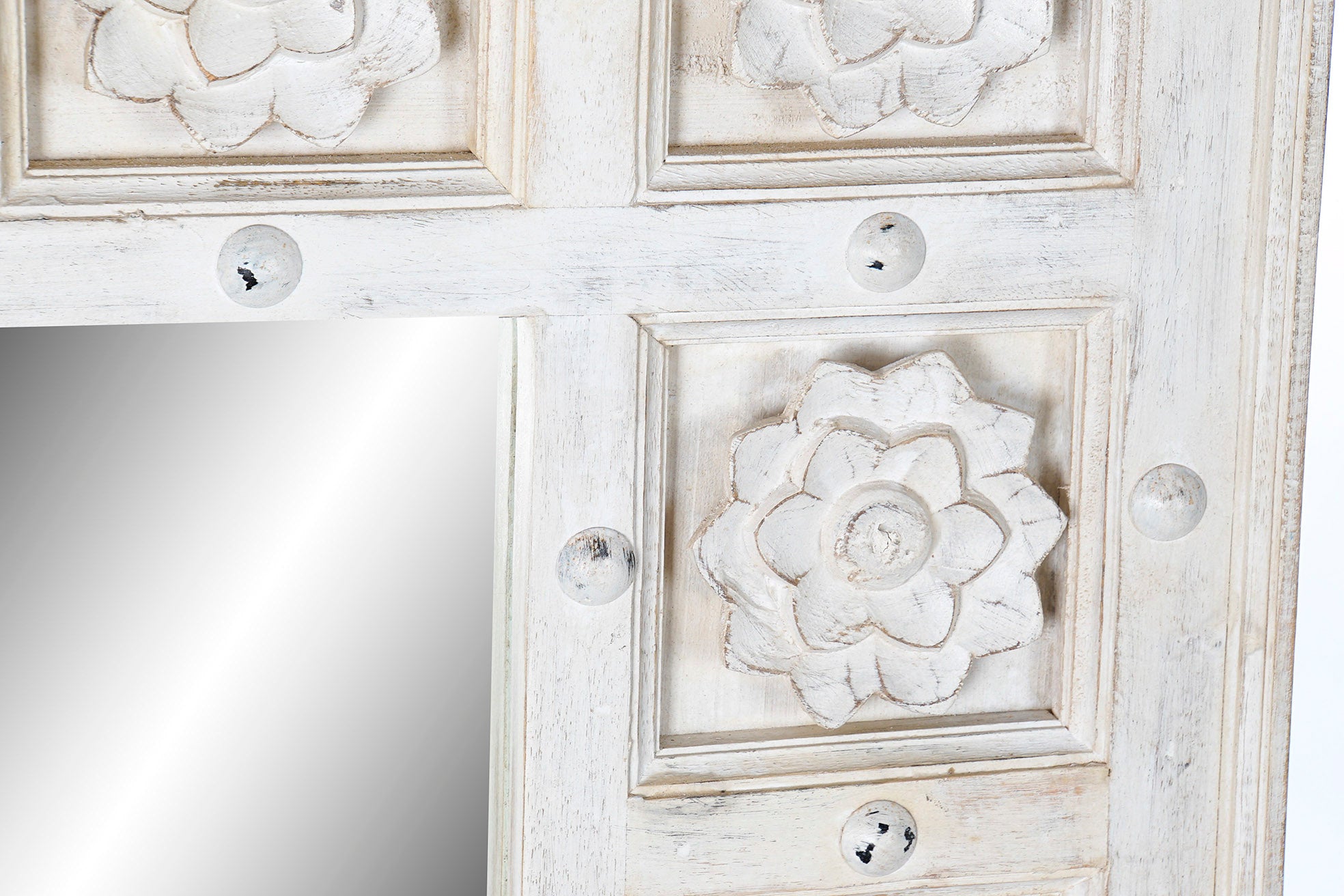 Espejo Mango Espejo 93,5X4,7X120,3 Decape Blanco