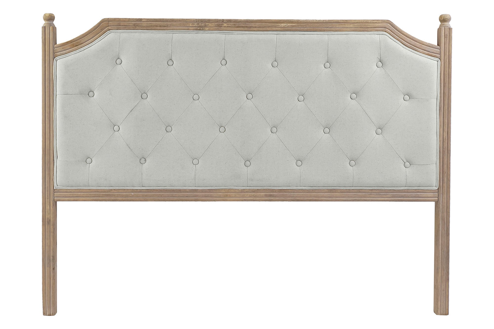 Cabecero Cama Lino Rubberwood 160X10X120 Gris