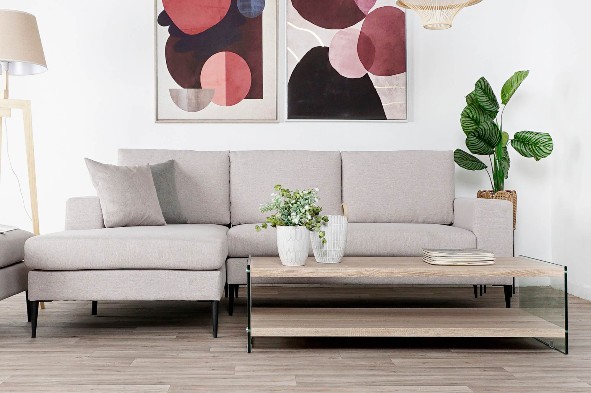 Mesa Centro Cristal Mdf 130X65X35,5 Templado