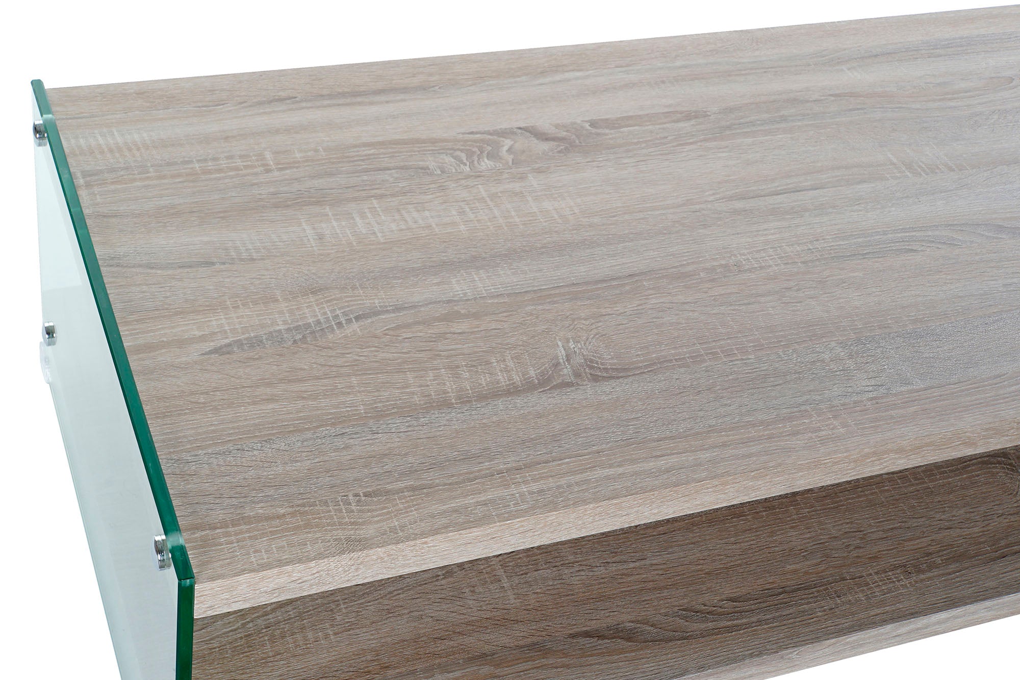 Mesa Centro Cristal Mdf 130X65X35,5 Templado