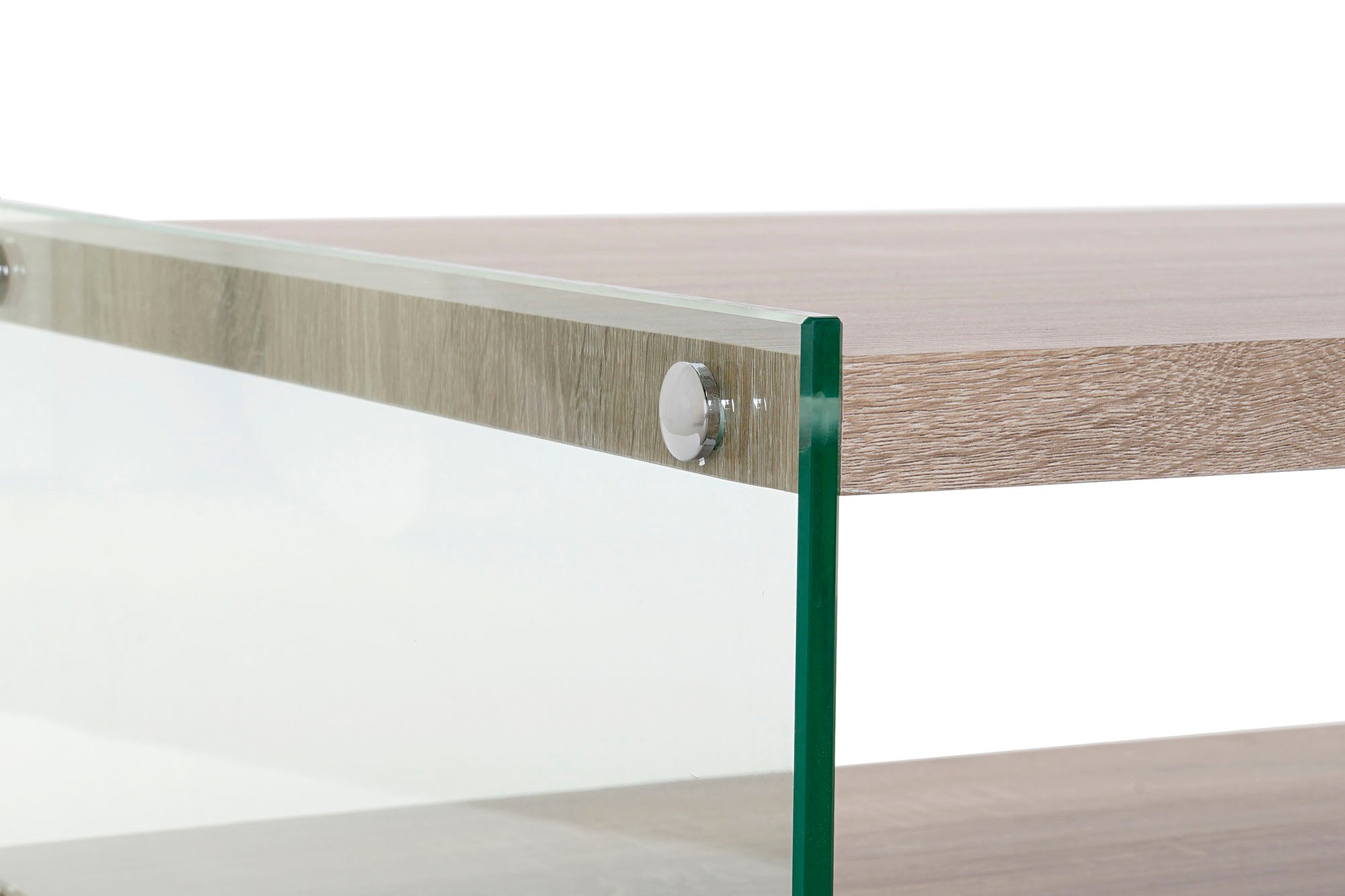 Mesa Centro Cristal Mdf 130X65X35,5 Templado