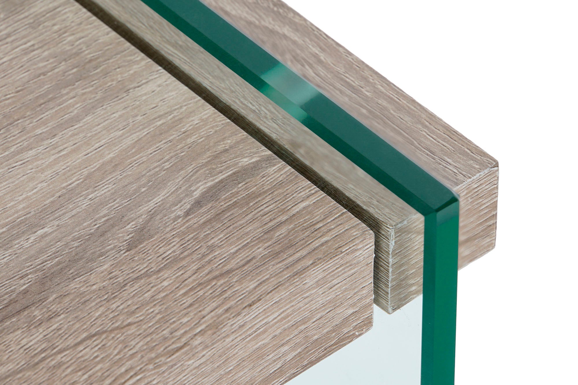 Mesita De Noche Cristal Mdf 50X50X49 Templado