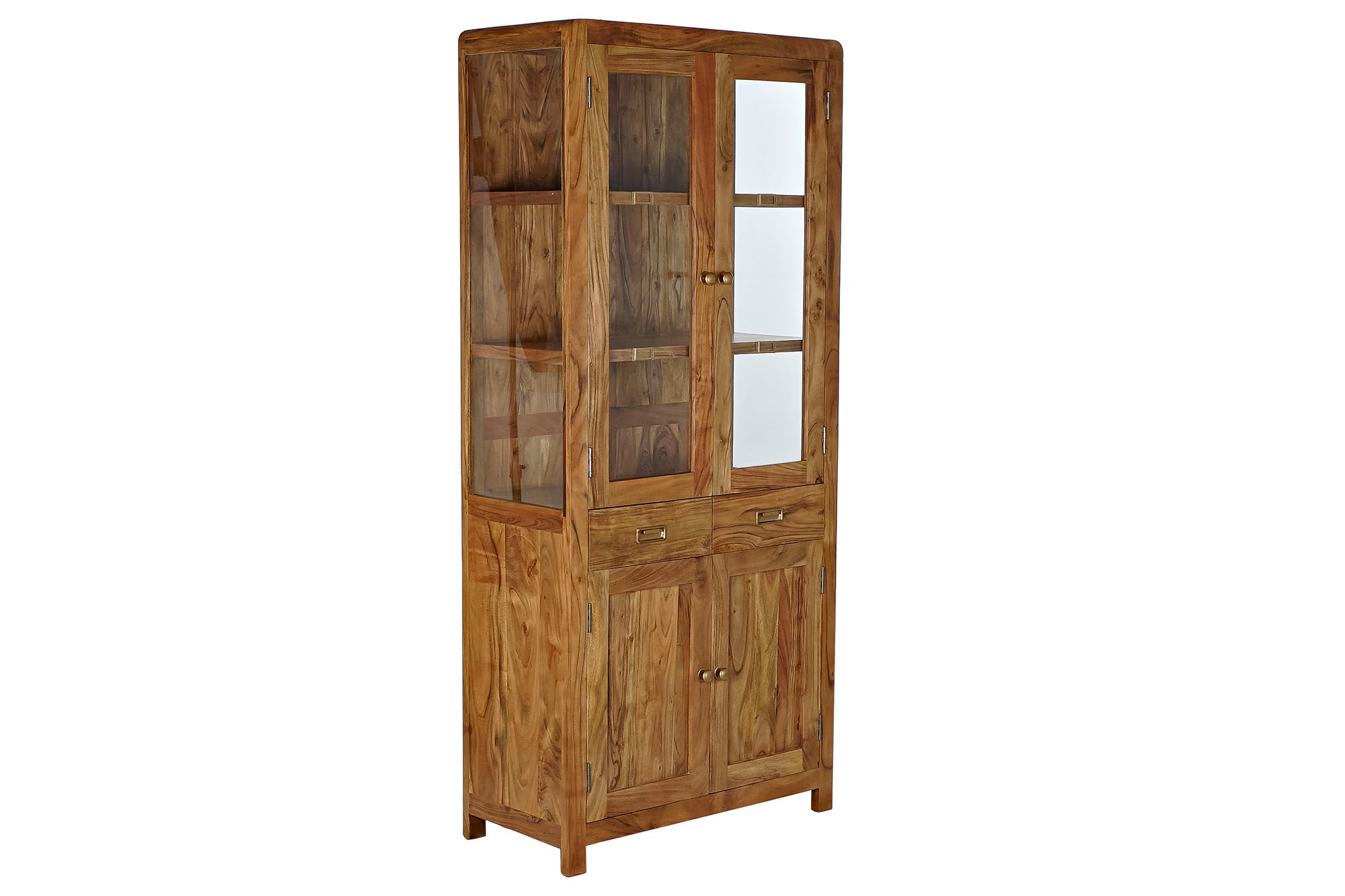 Vitrina Acacia 85X40X190 Natural