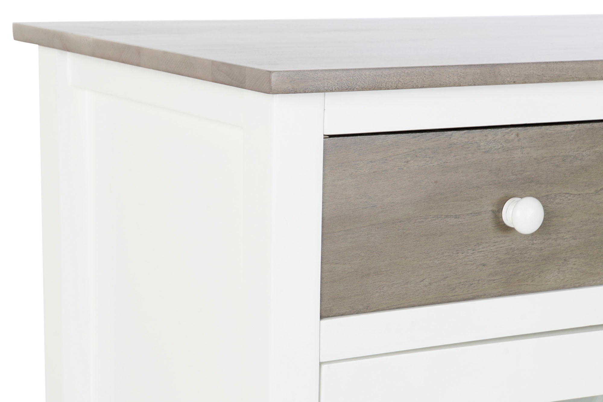 Cajonera Alamo Cristal 80X40X85 Blanco