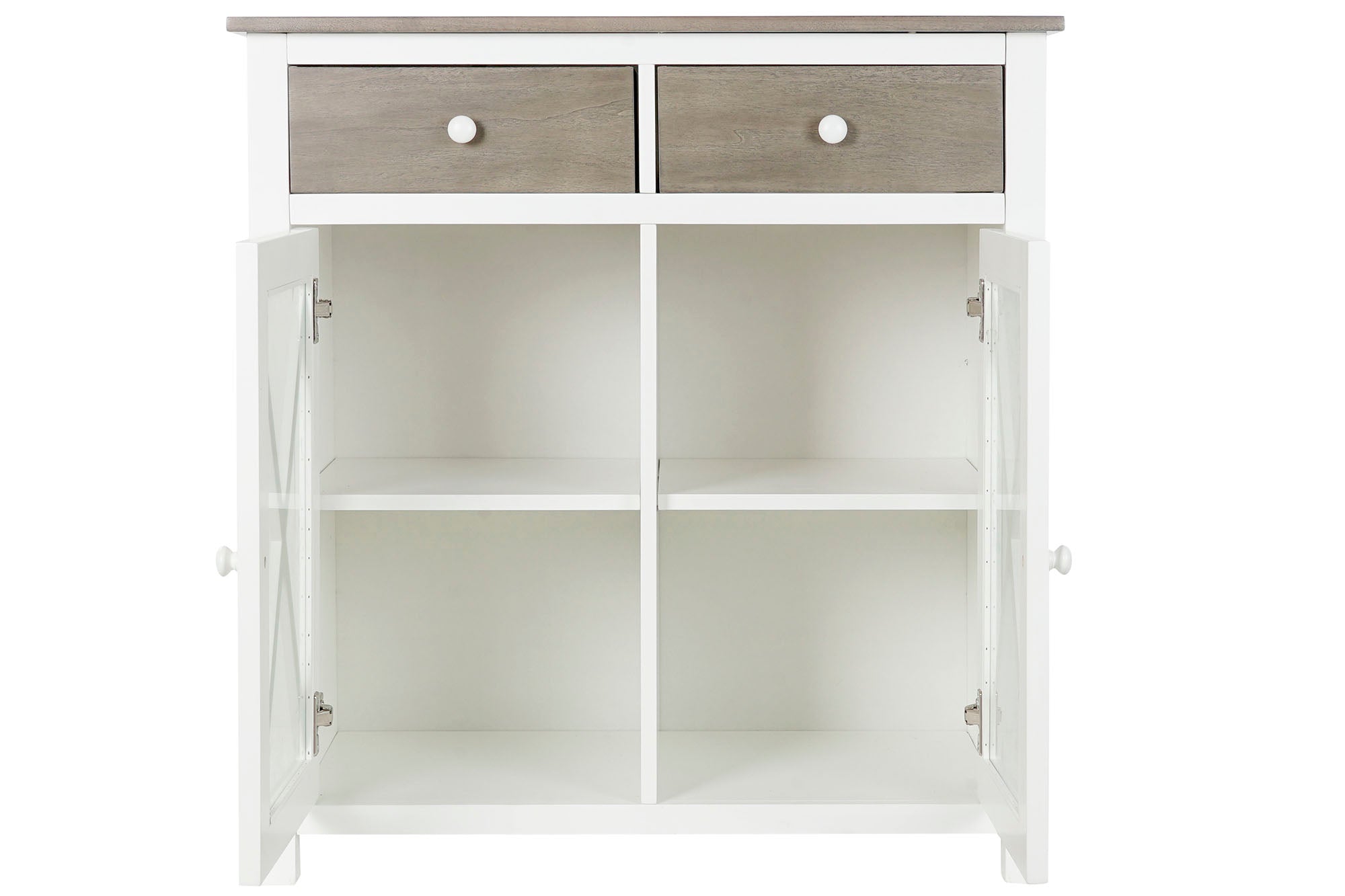 Cajonera Alamo Cristal 80X40X85 Blanco