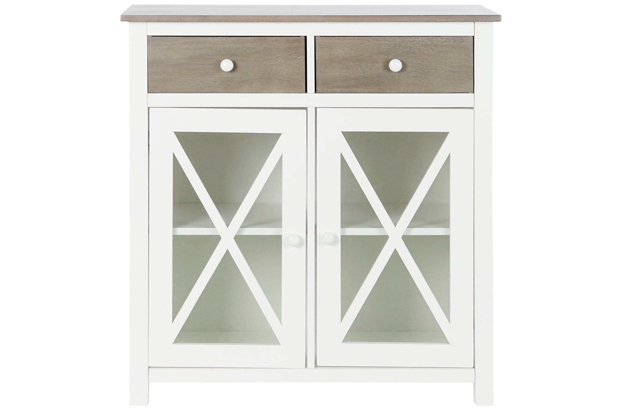 Cajonera Alamo Cristal 80X40X85 Blanco