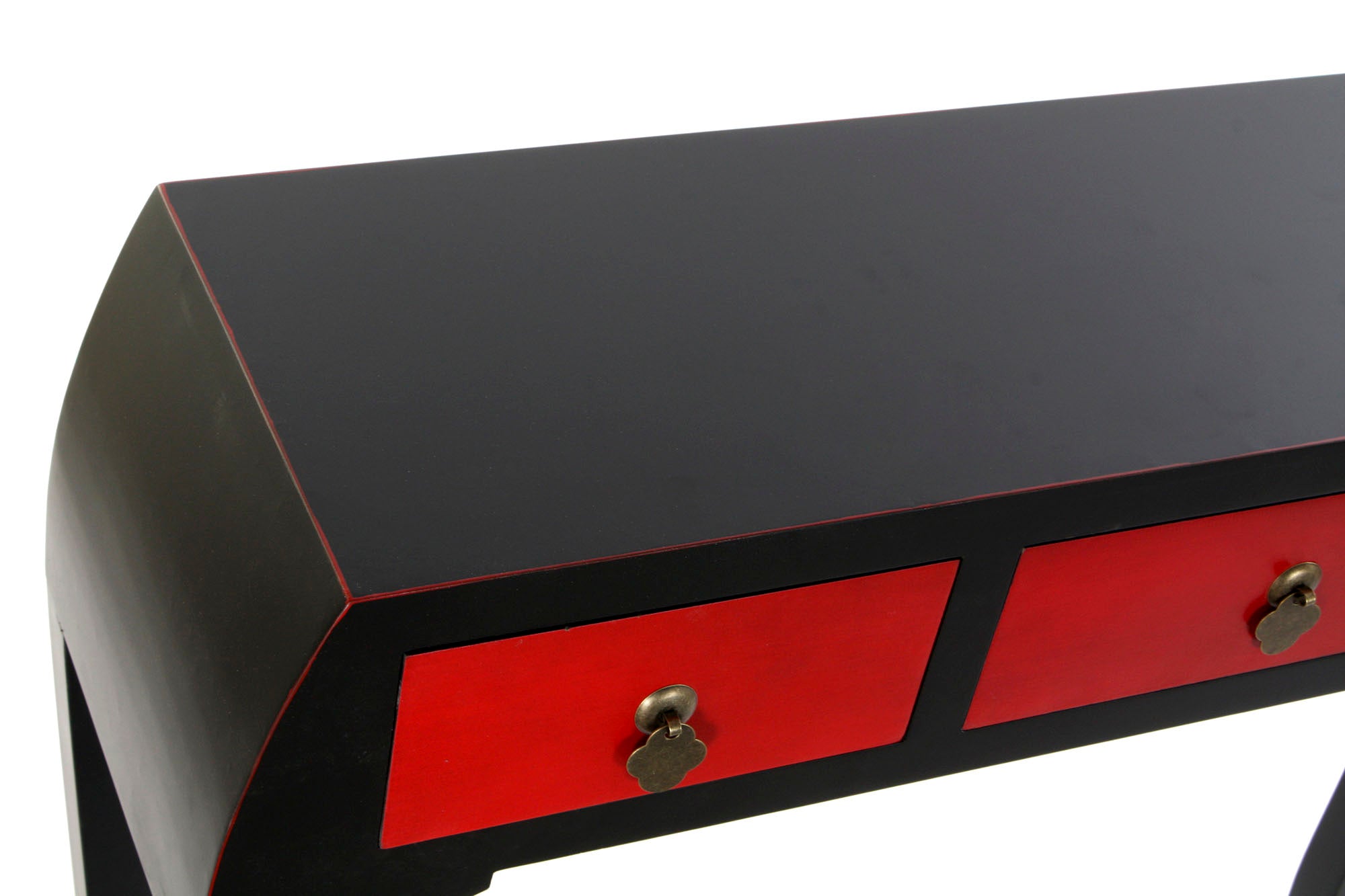 Consola Abeto Mdf 96X27X80 Rojo