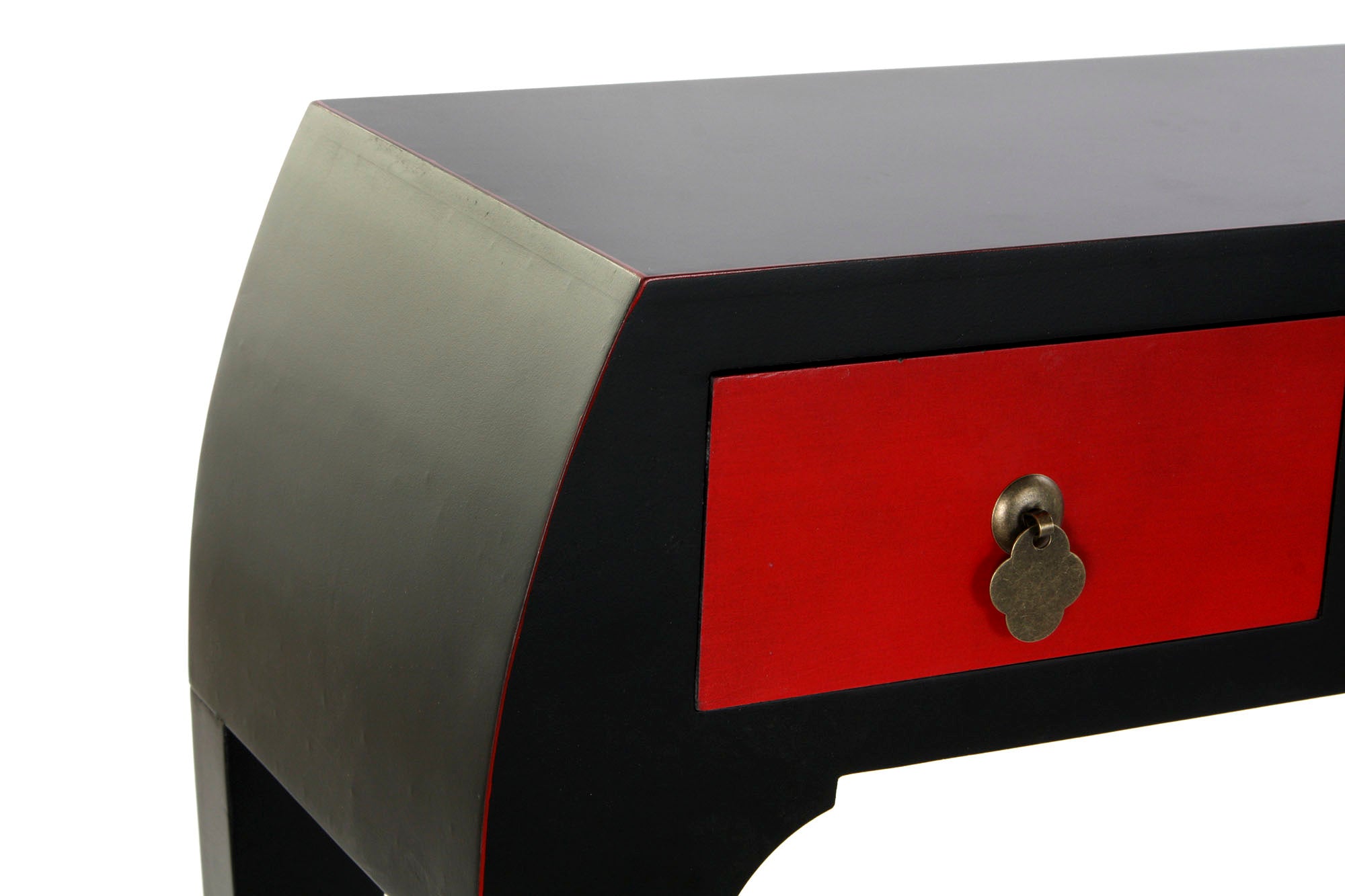 Consola Abeto Mdf 96X27X80 Rojo