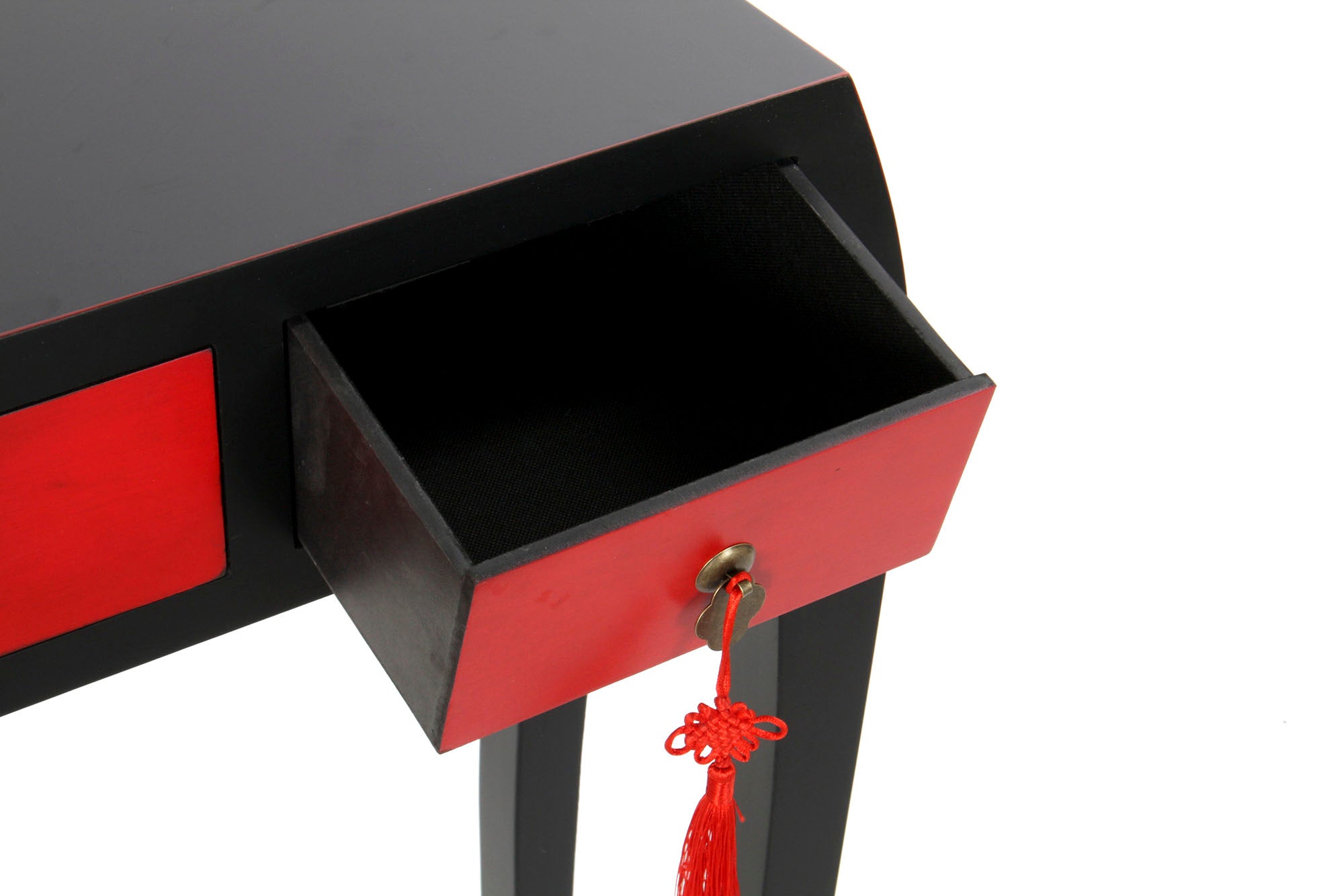 Consola Abeto Mdf 96X27X80 Rojo
