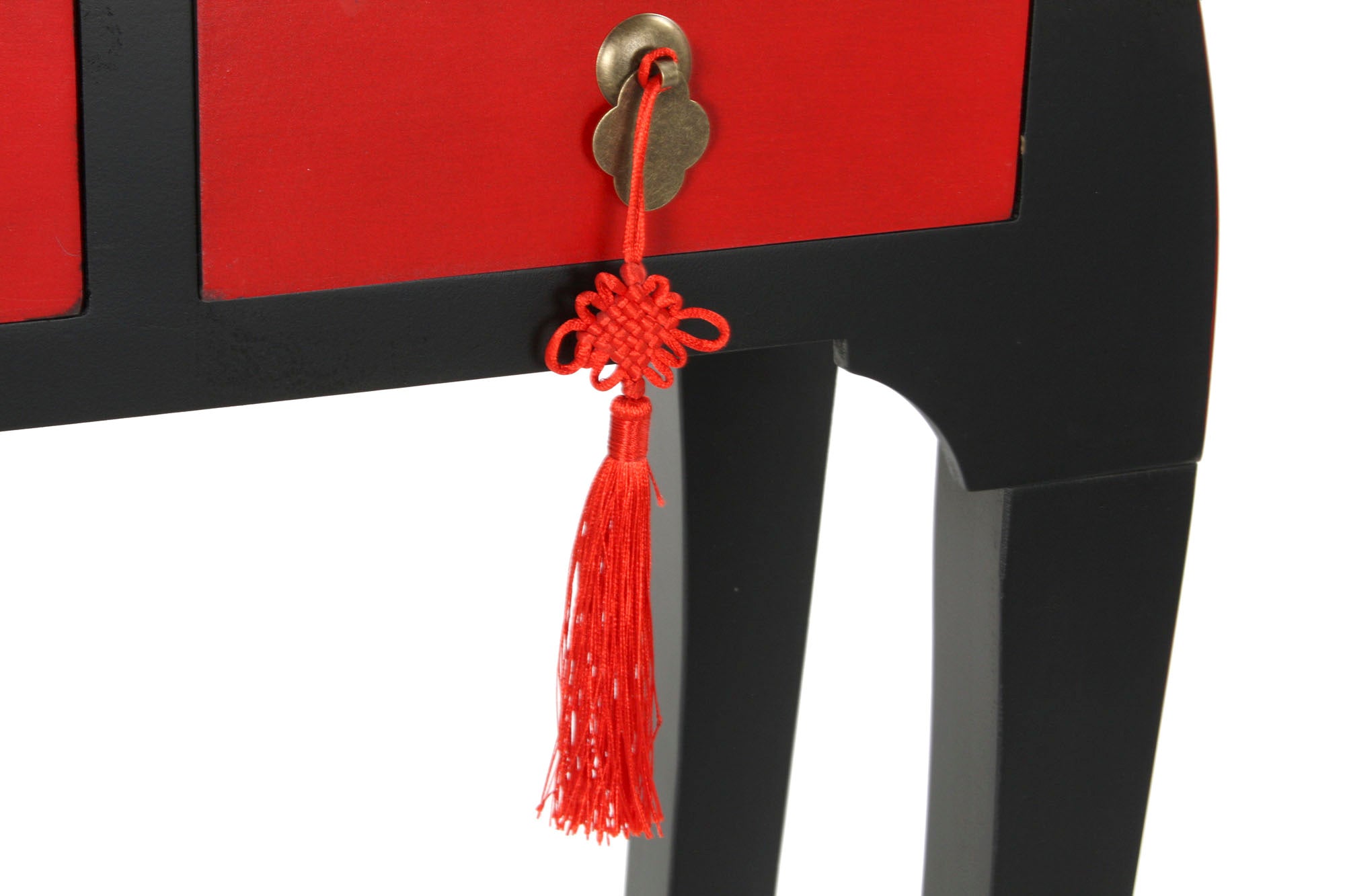 Consola Abeto Mdf 96X27X80 Rojo