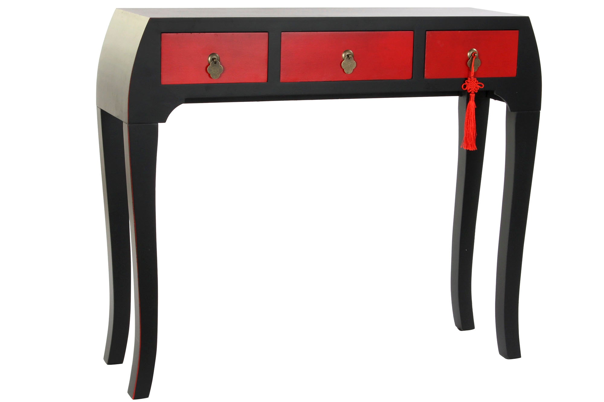 Consola Abeto Mdf 96X27X80 Rojo