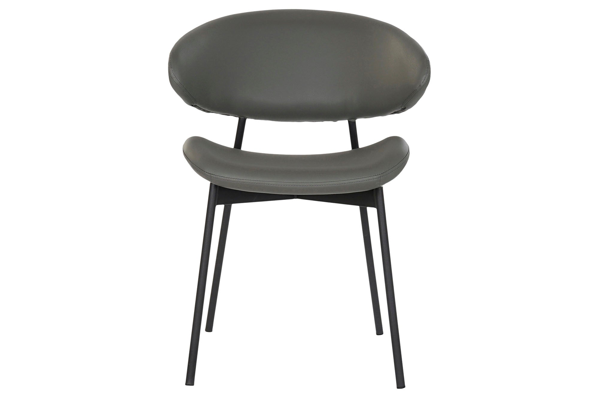 Silla Pu Metal 57X57X77 Gris