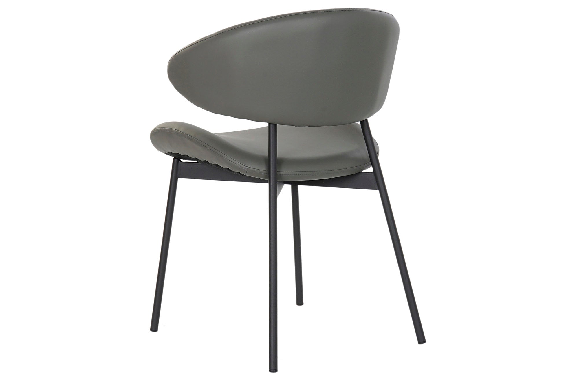 Silla Pu Metal 57X57X77 Gris