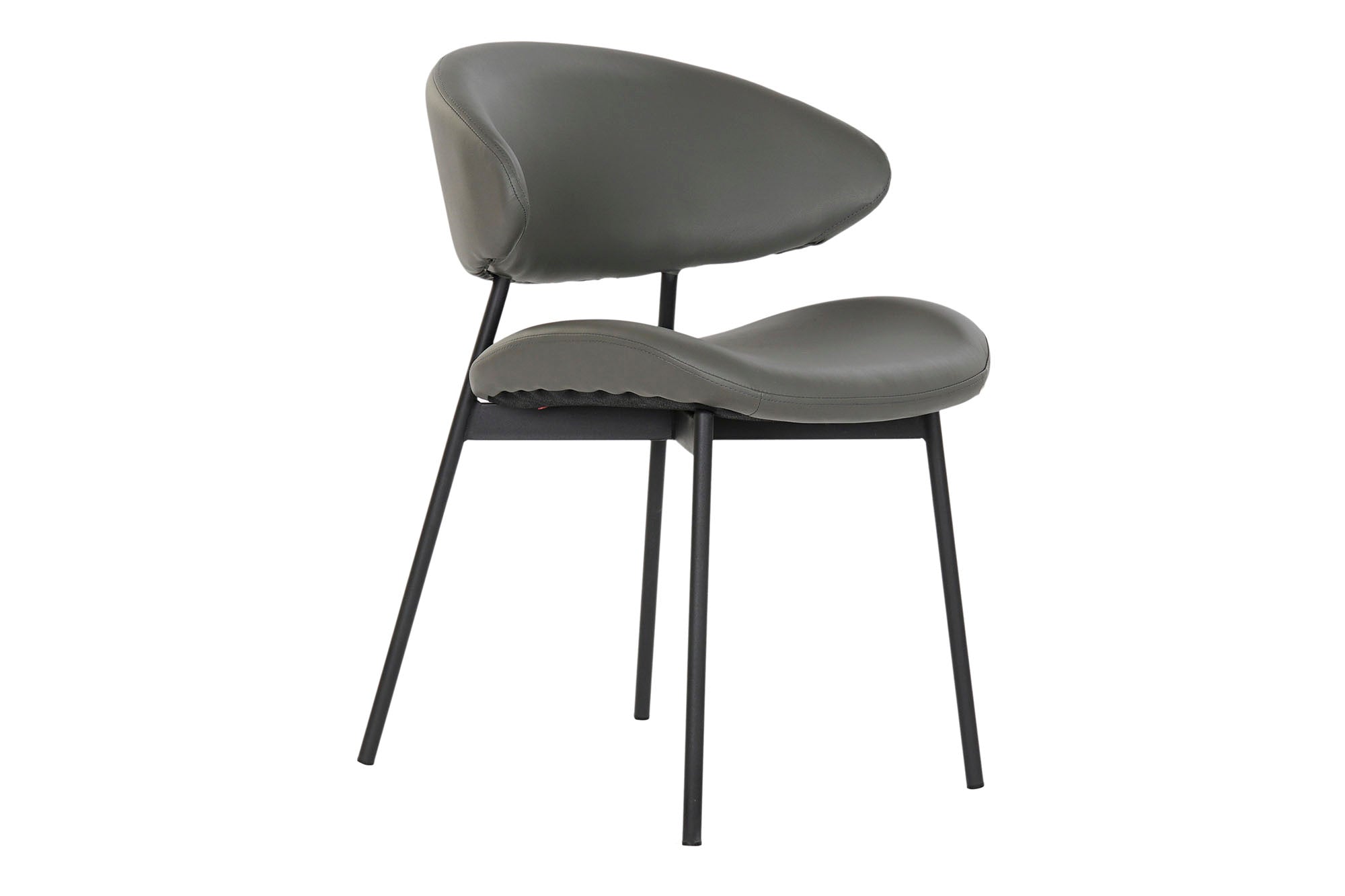 Silla Pu Metal 57X57X77 Gris