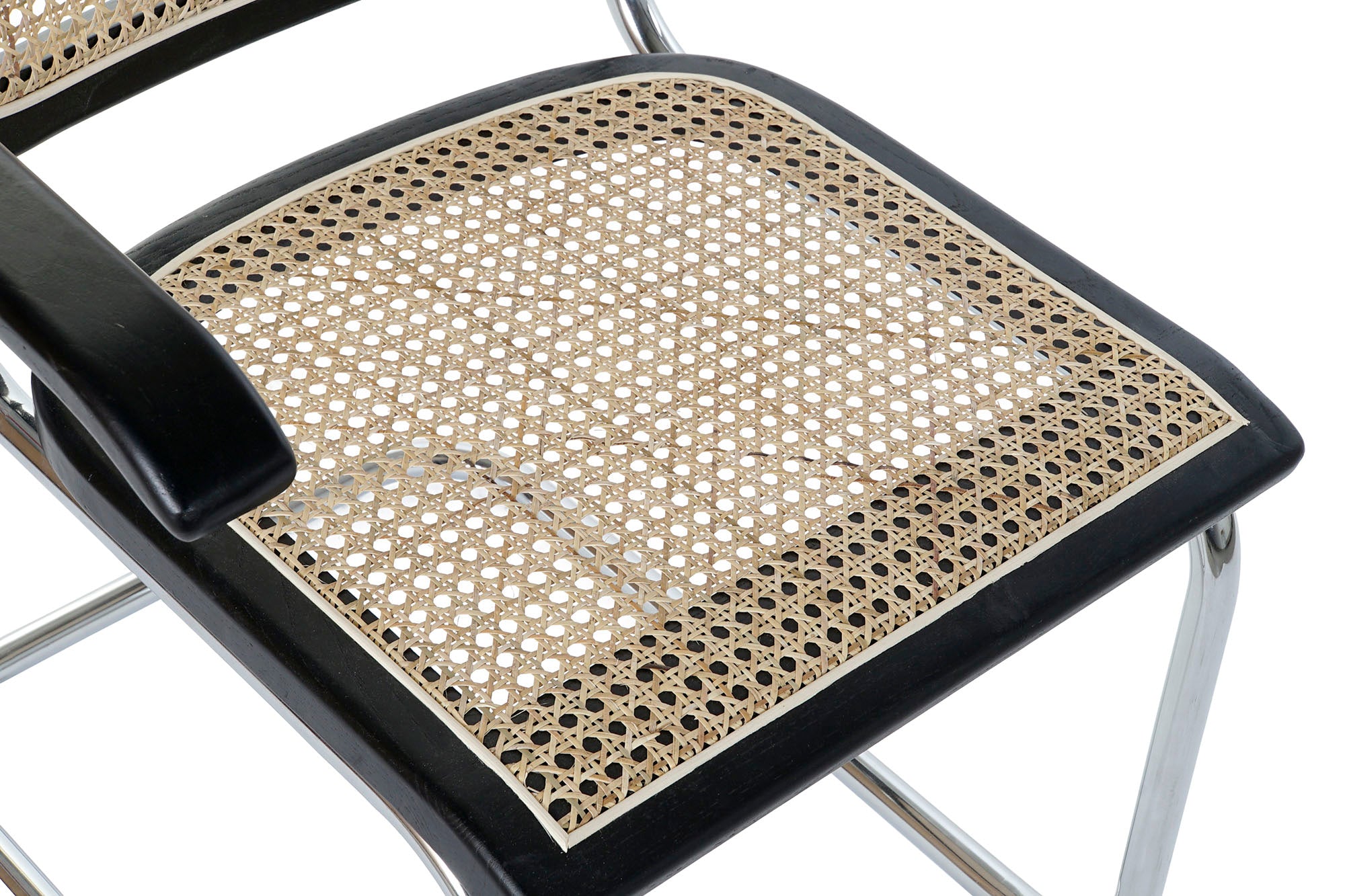 Silla Olmo Ratan 65,5X62X79 Rejilla Negro