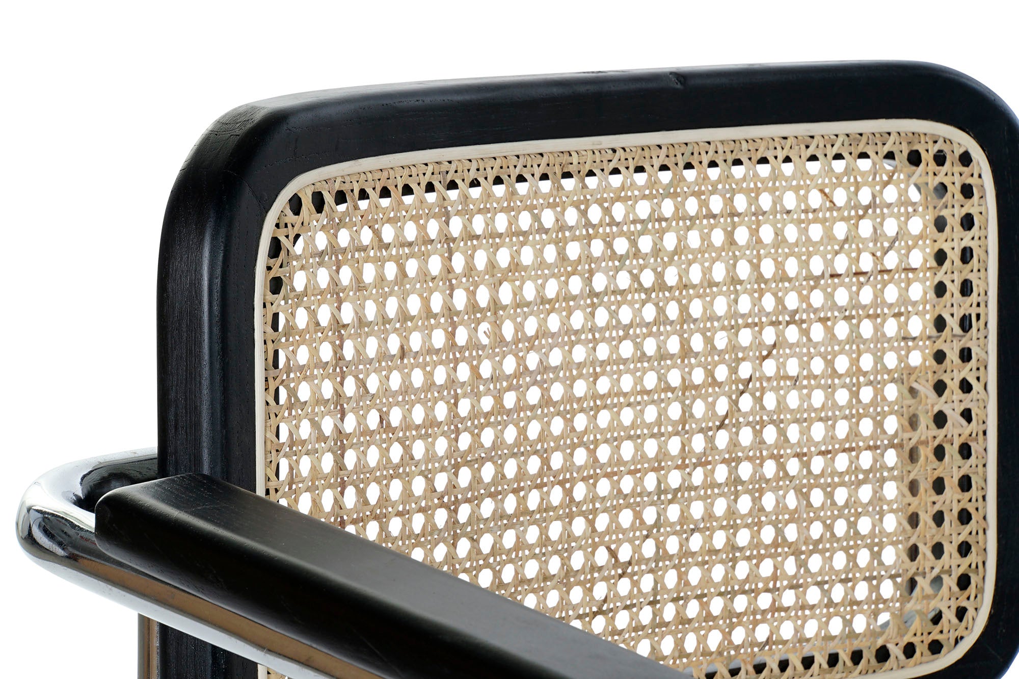 Silla Olmo Ratan 65,5X62X79 Rejilla Negro