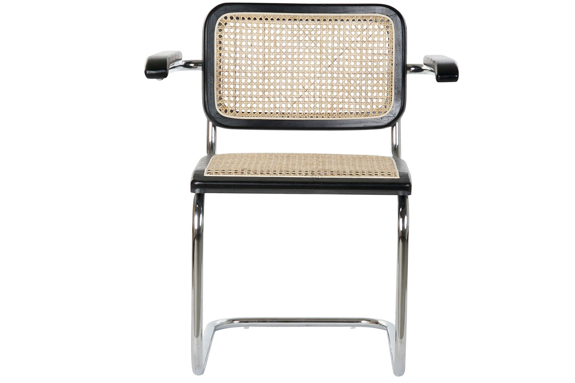 Silla Olmo Ratan 65,5X62X79 Rejilla Negro