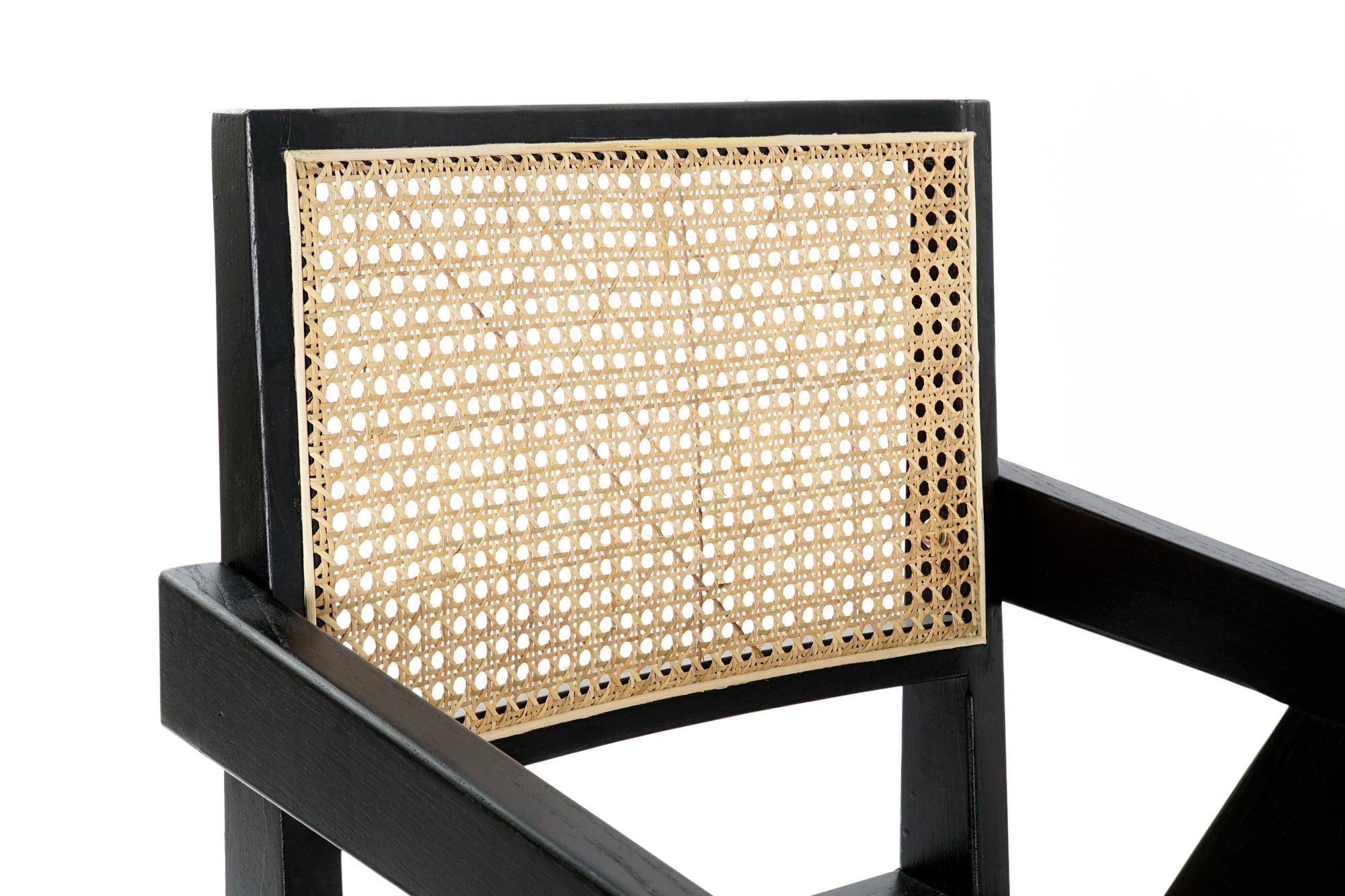 Silla Olmo Ratan 56,5X60X86 Rejilla Negro